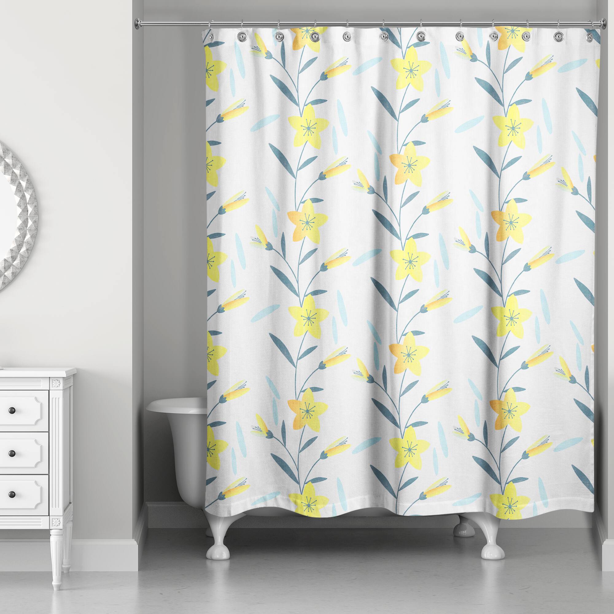 Spring Pattern Shower Curtain