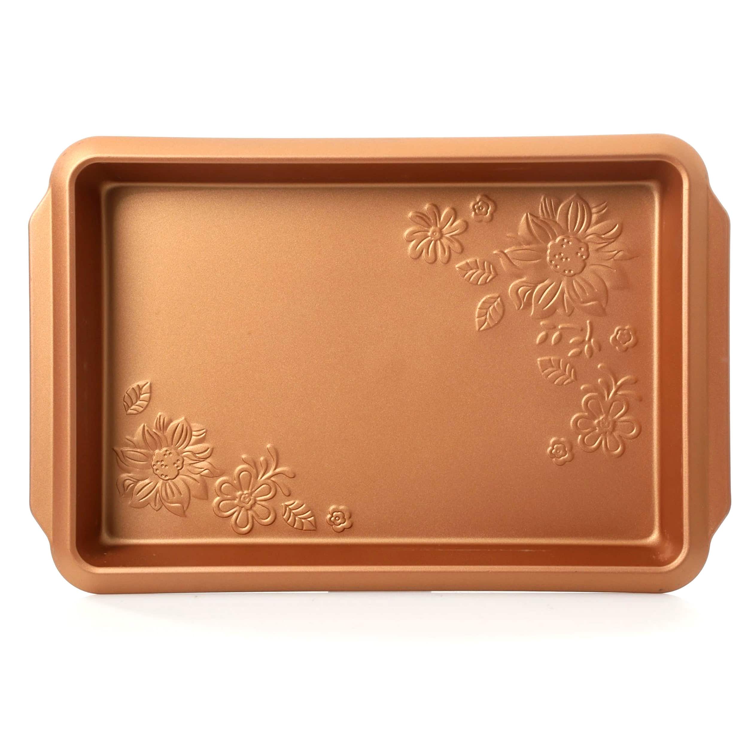 Gibson Home Richmound Copper 4-Piece Nonstick Heavy Gauge Steel Bakeware Set