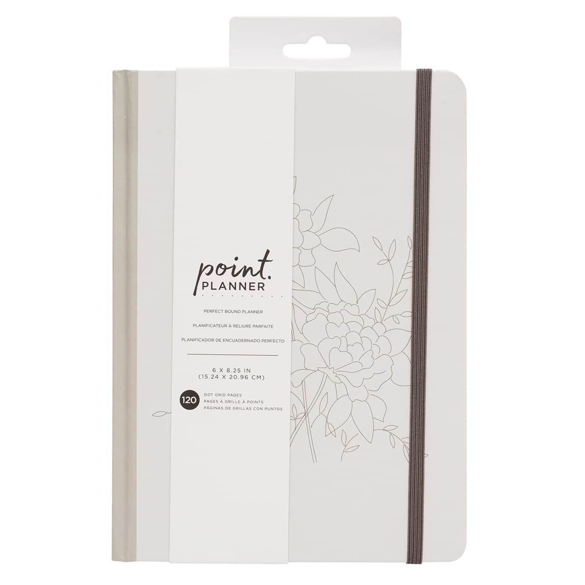 American Crafts™ 6" x 8.25" Linework Dot Grid Perfect Point Bound Planner, 120 Sheets