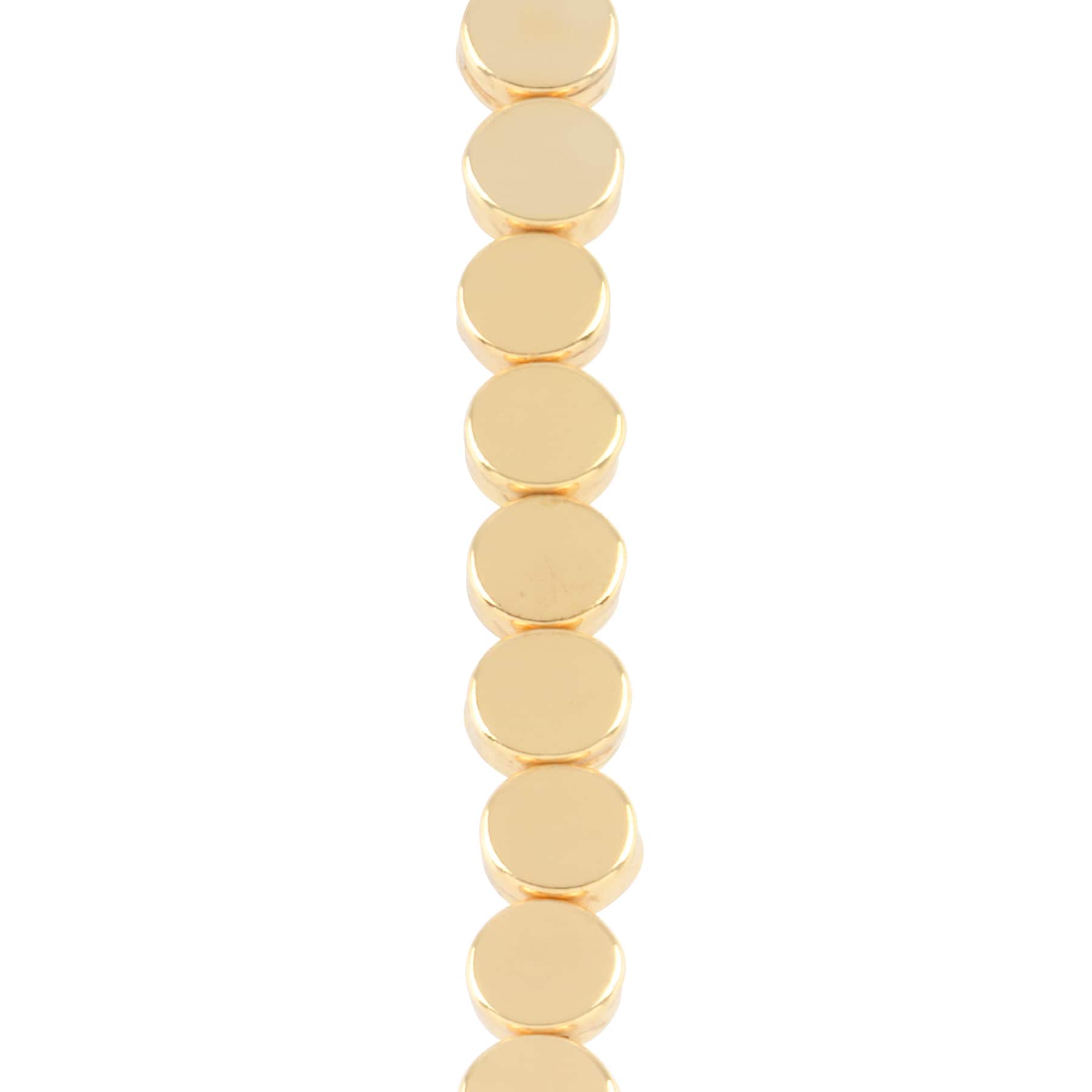 Gold Disc Beads, 6.5mm by Bead Landing™