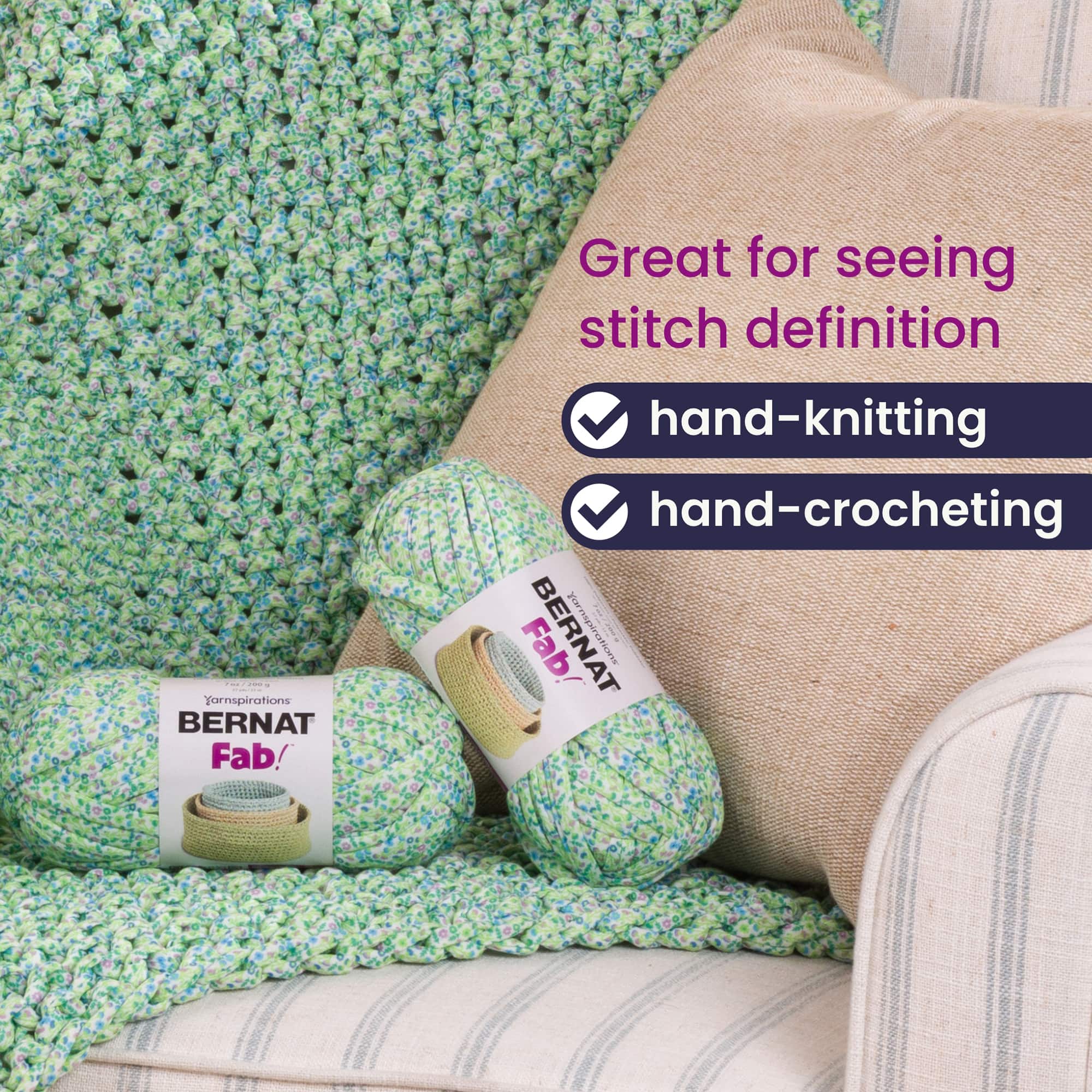 3 Pack Bernat® Fab!™ Yarn