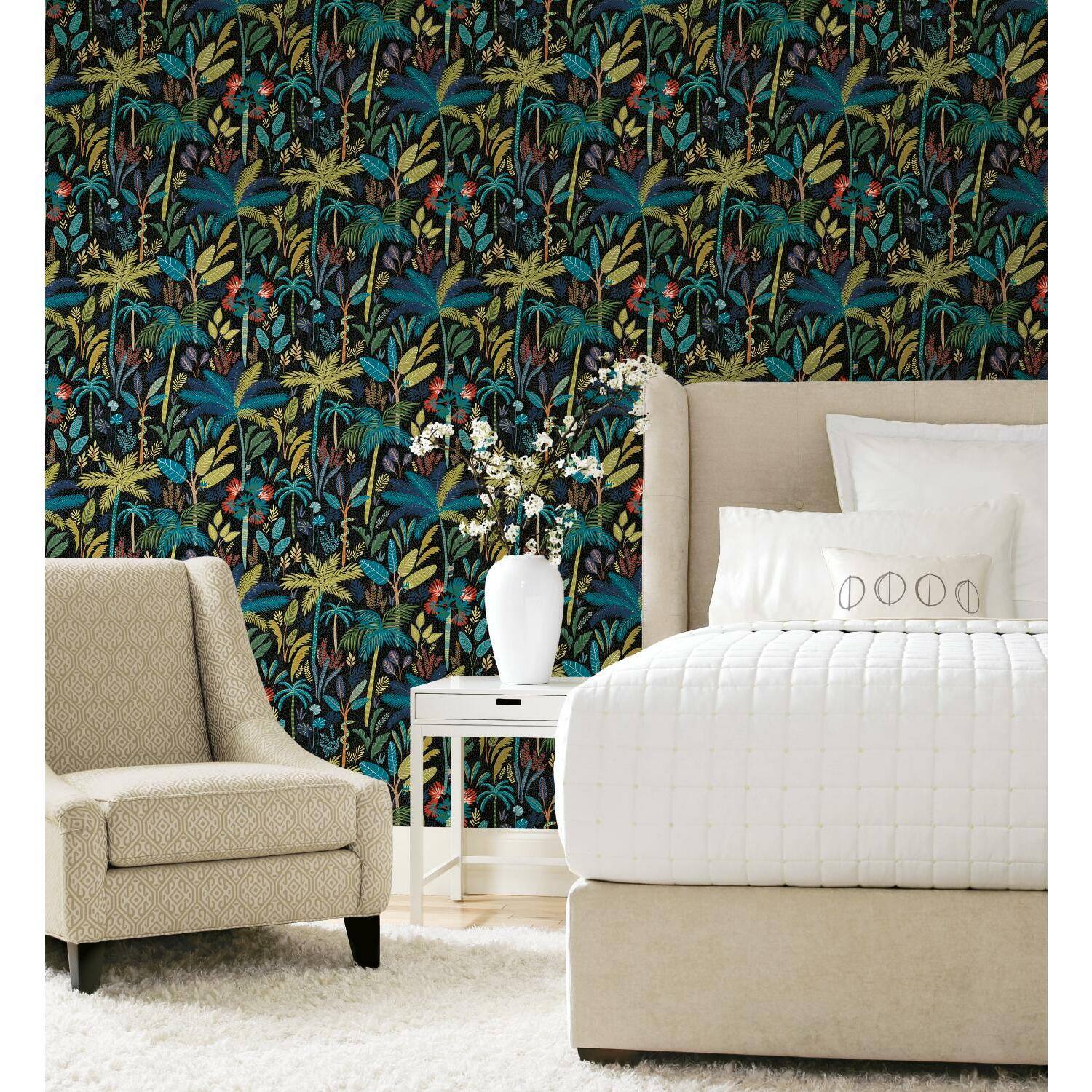 RoomMates Tropical Eden Peel & Stick Wallpaper