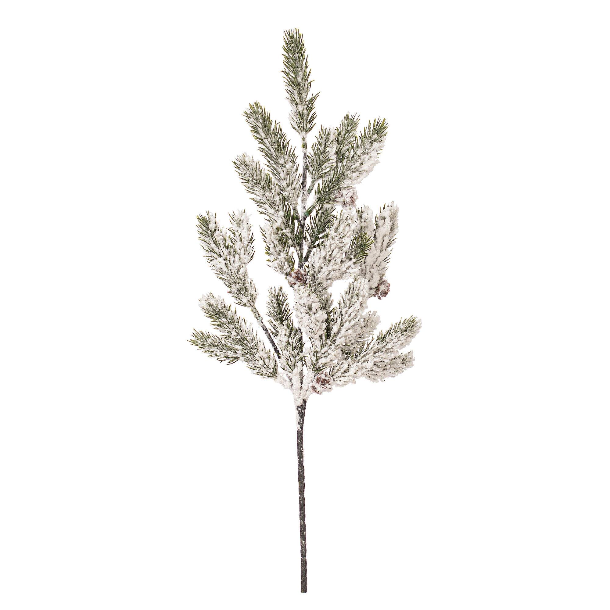 Vickerman 19.5" Snowy Glitter Artificial Pinecone Fir Sprays, 4ct.
