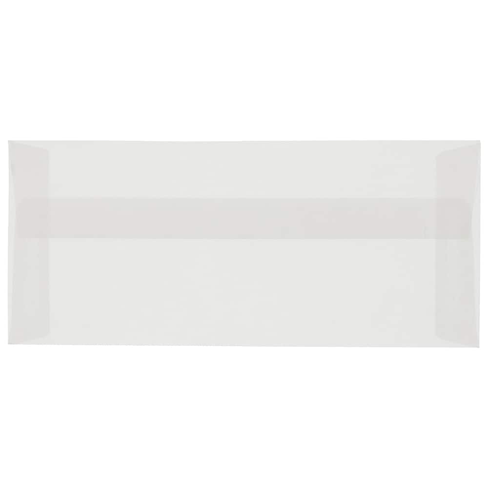 JAM Paper 10 Clear Business Translucent Vellum Envelopes 50ct.