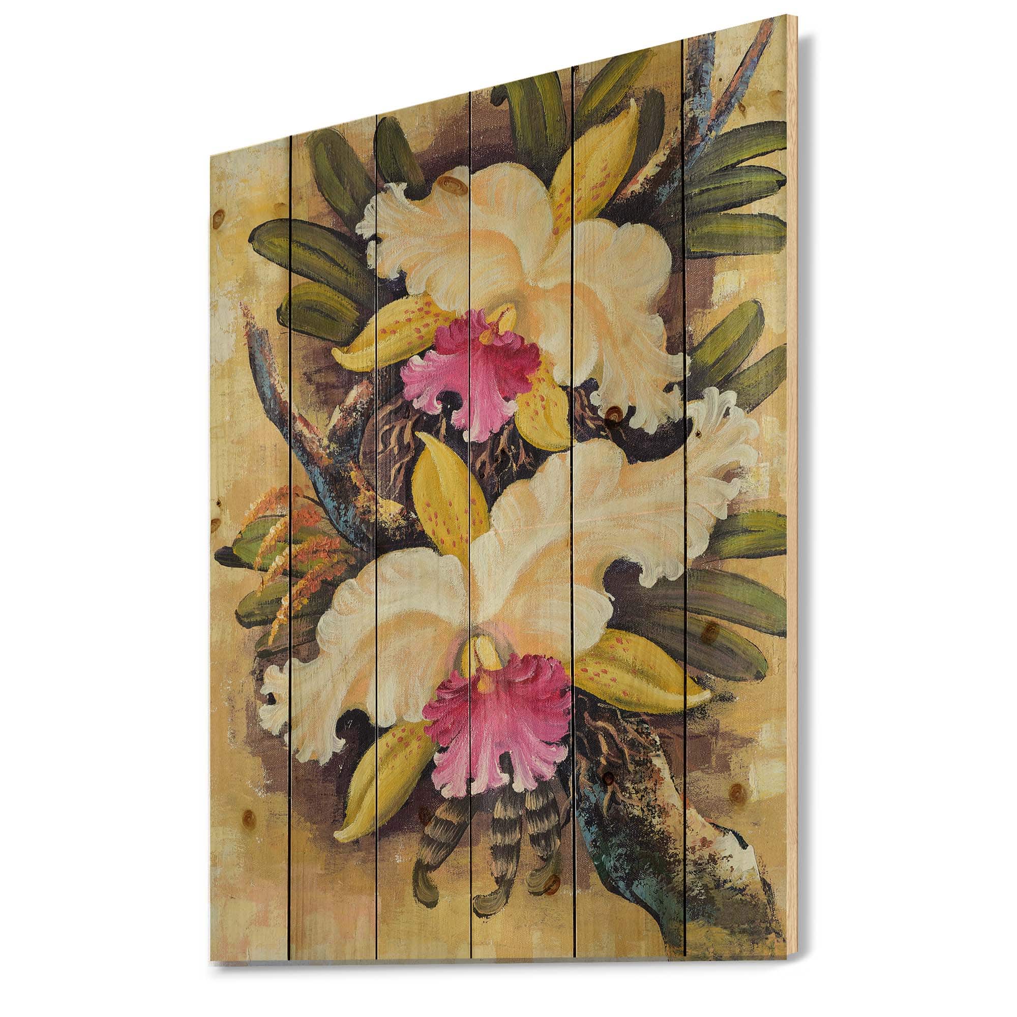 Designart - Vintage Forest Orchids II