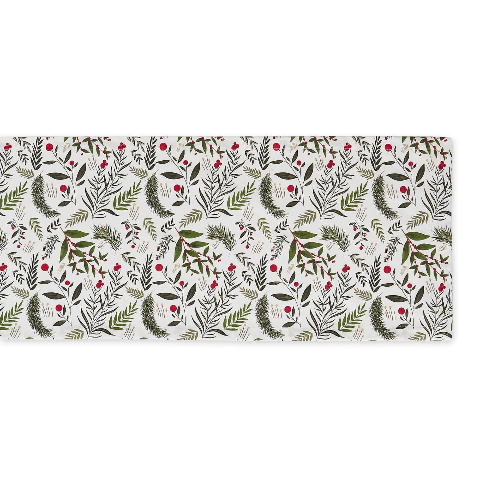DII® 108" Holiday Sprigs Printed Table Runner