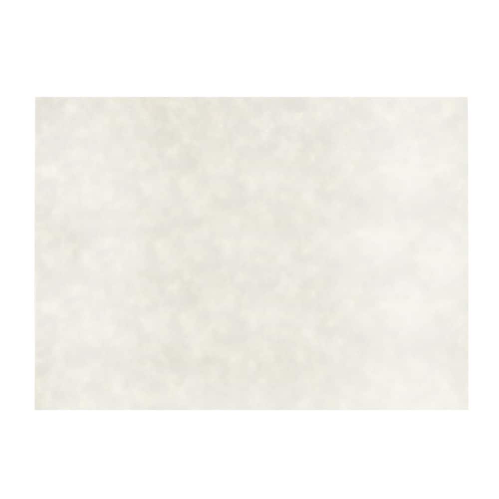 JAM Paper 5" x 7" White Parchment Flat Note Cards, 250ct.