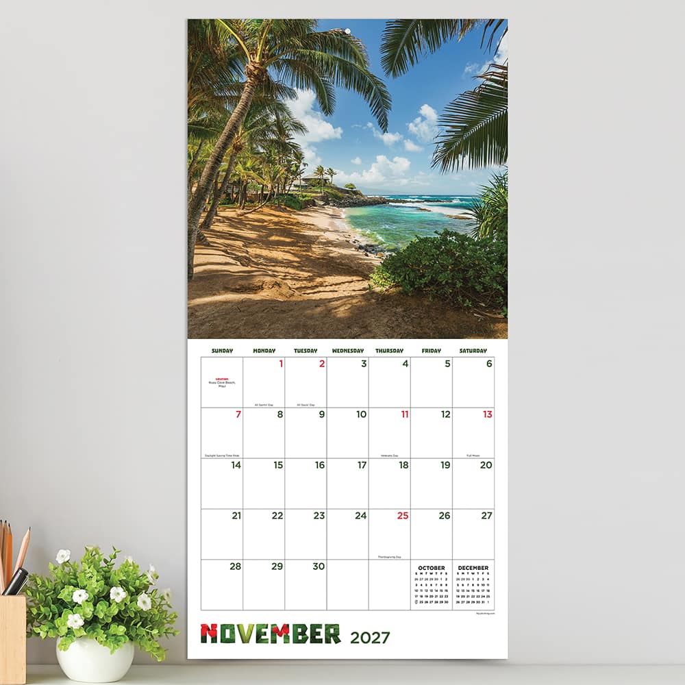 2027 Hawaii Wall Calendar