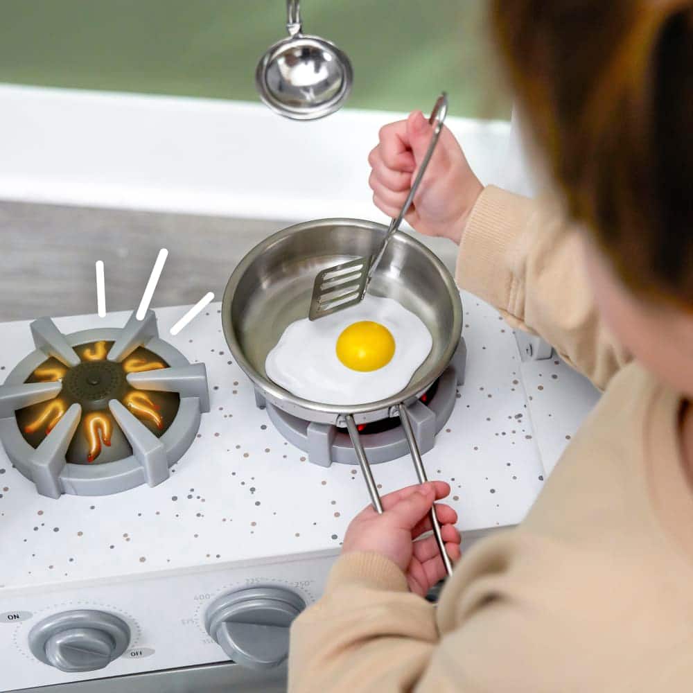 KidKraft White Ultimate Corner Play Kitchen Set with Lights & Sounds