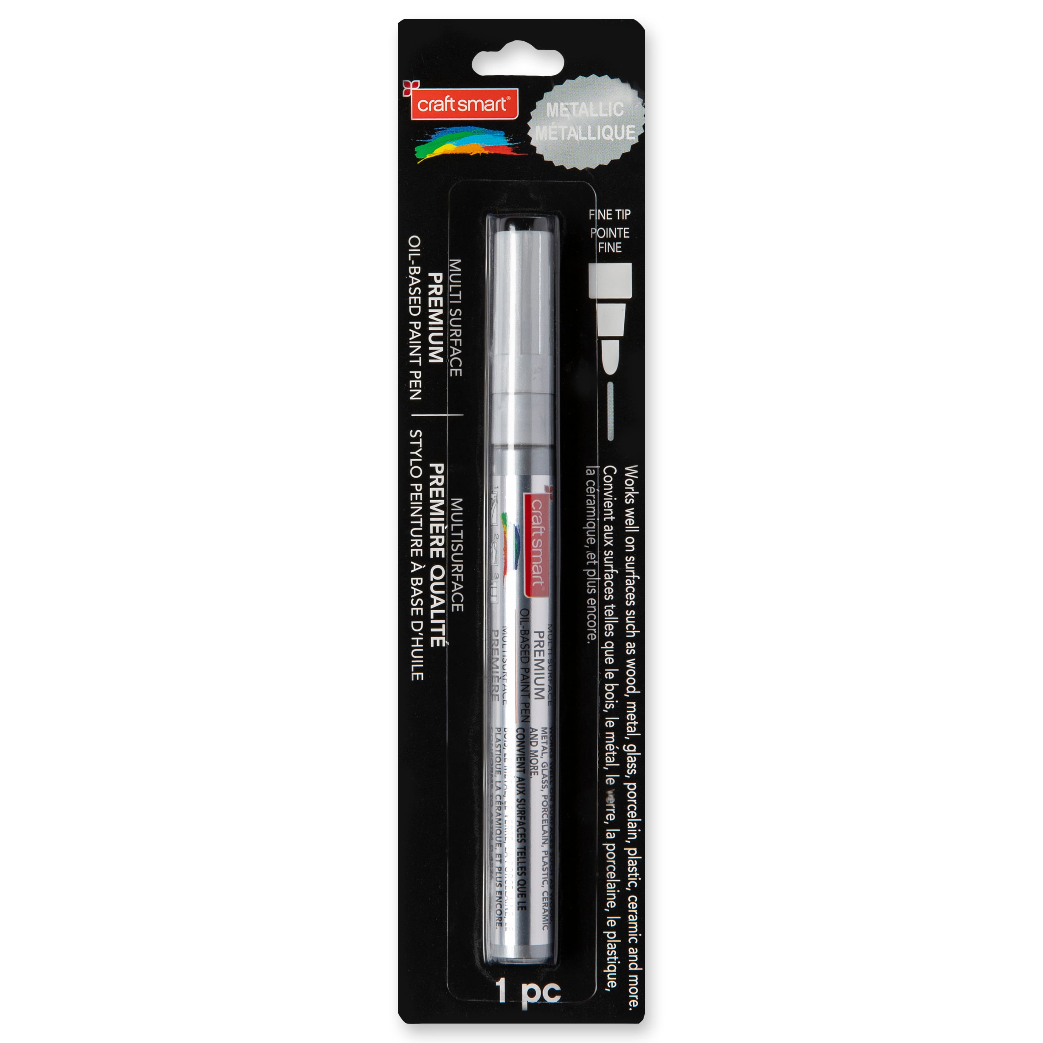 Metallic Fine Tip Multi-Surface Premium Oil-Based Paint Pen by Craft Smart®
