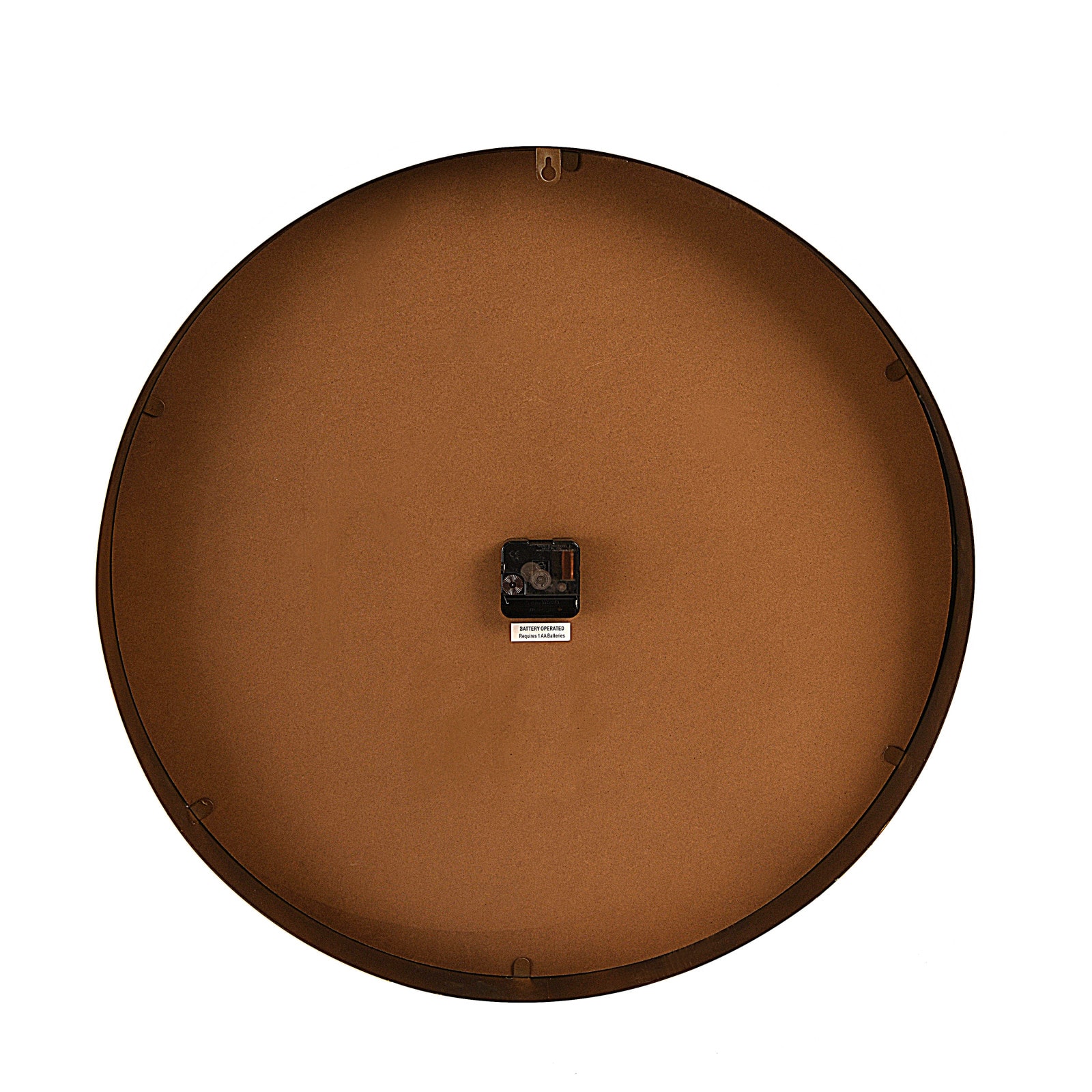 Hello Honey® 23.5'' Metal Wall Clock Mirror with Antiqued Bronze Finish Trim