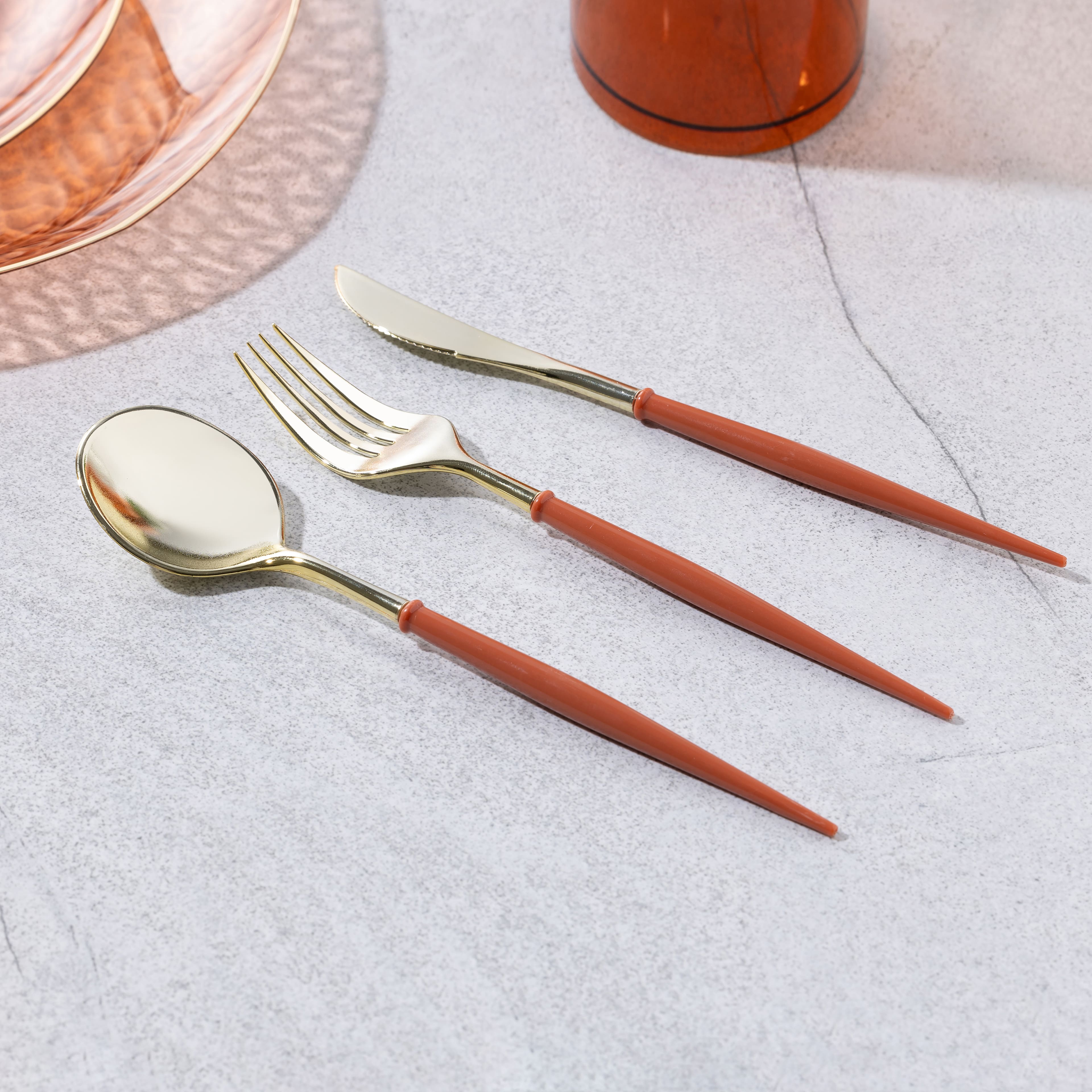 Thanksgiving Brown Cutlery, 40ct. by Celebrate It™