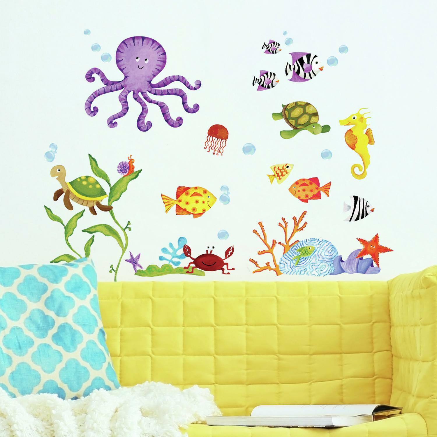 RoomMates Adventures Under The Sea Peel & Stick Wall Decals