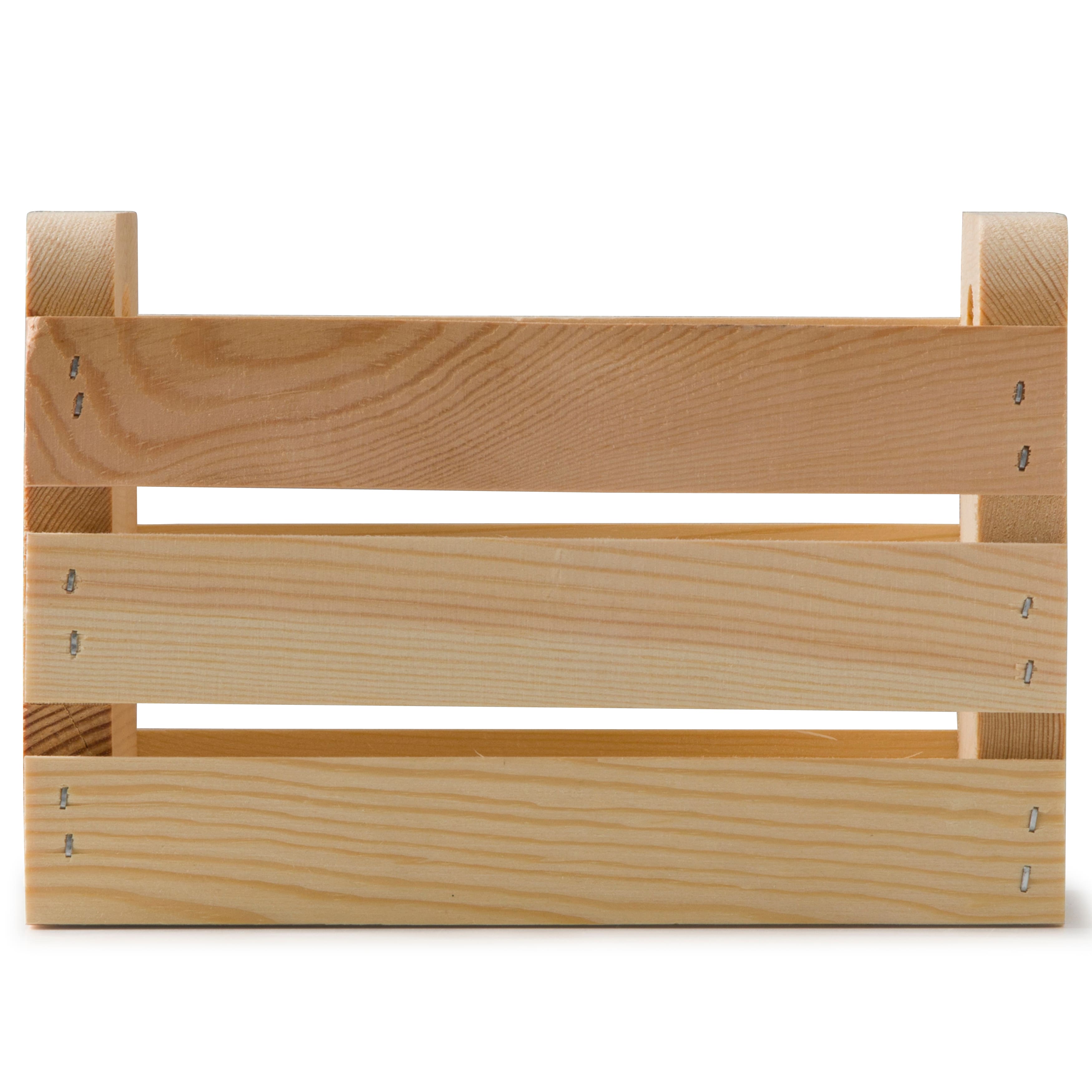 8" Wood Crate with Cutout Handles by Make Market®
