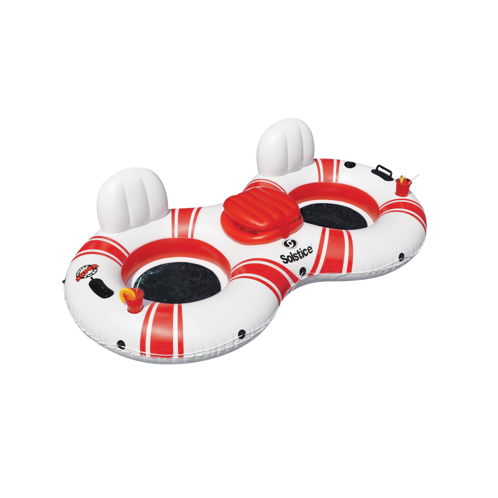 Swimline 88" Super Chill Swimming Pool Duo Inner Tube with Cooler