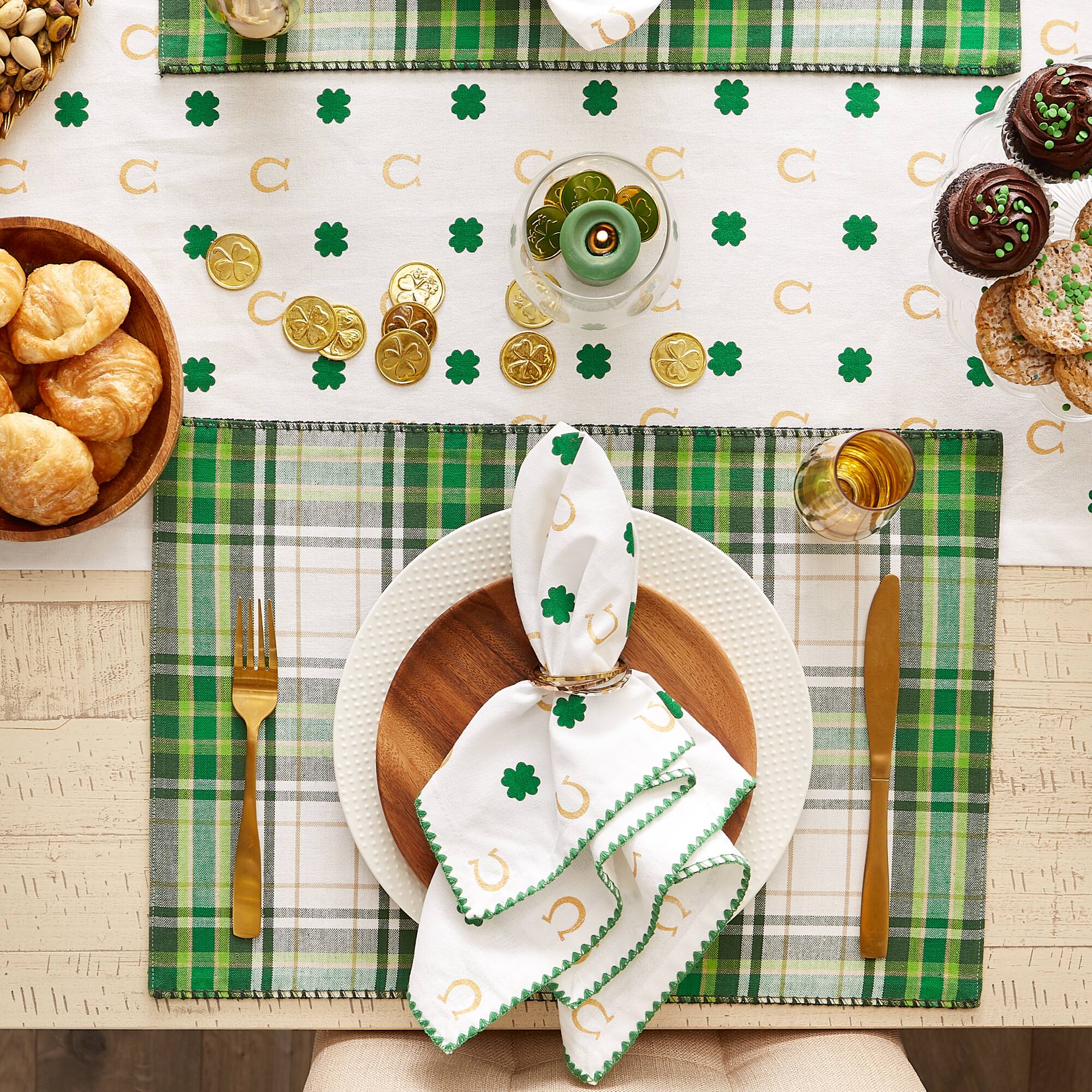 DII® A Wee Bit O Luck Embroidered Placemats, 4ct.