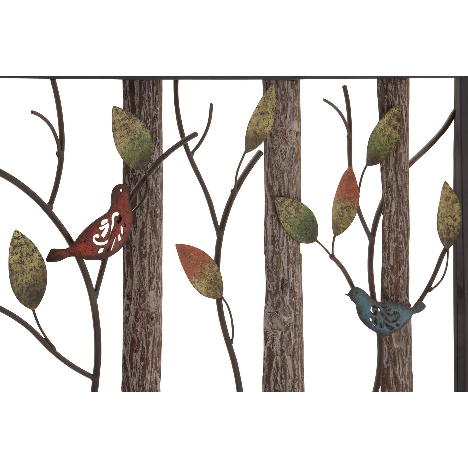 Tin Farmhouse Birds Wall Decoration