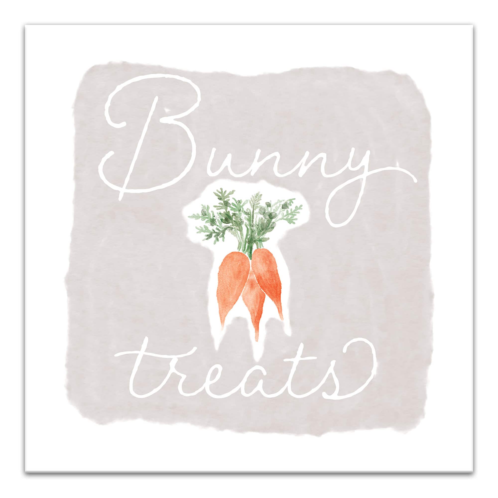 Bunny Treats Canvas Wall Art