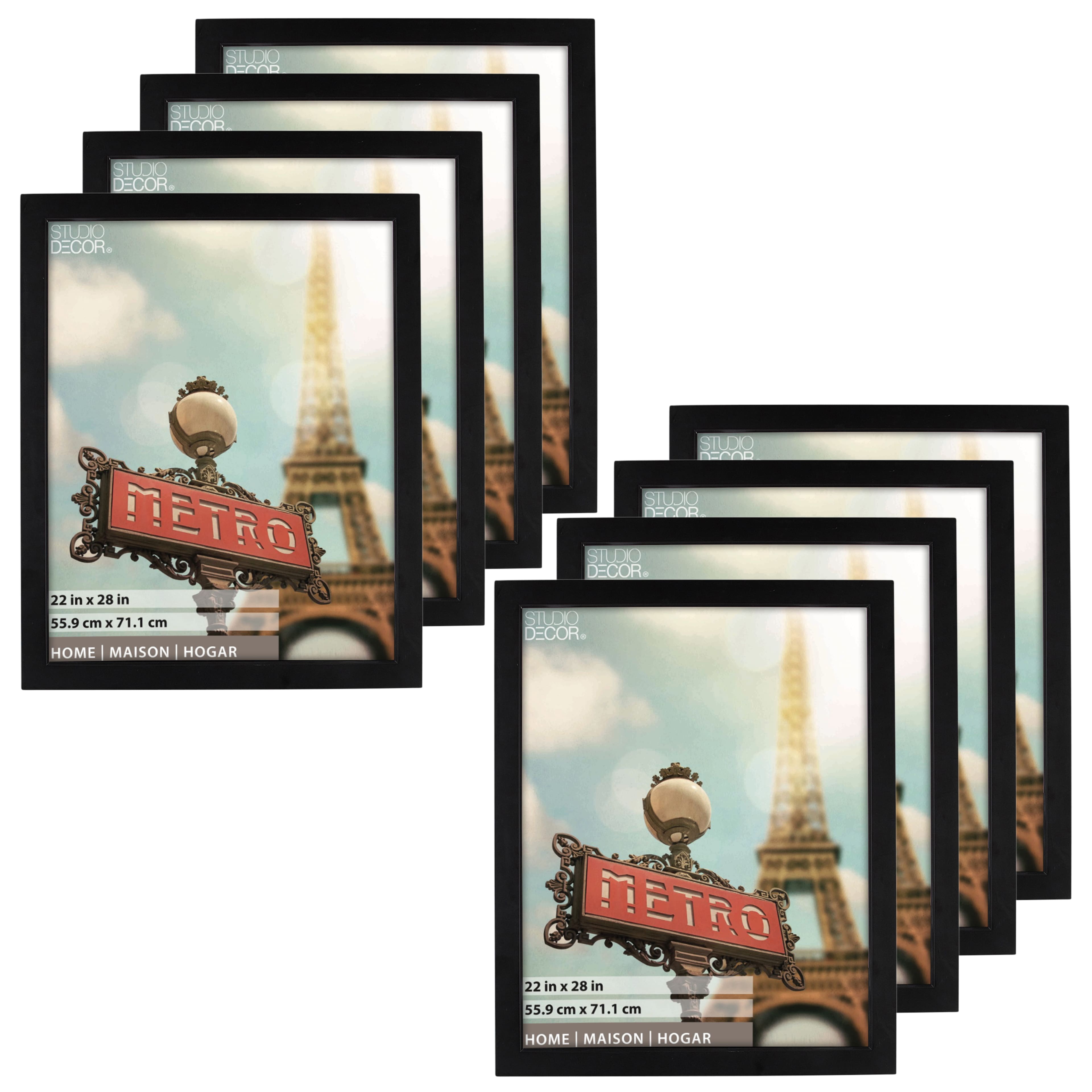 8 Pack: Black Studio Frame, Home Collection by Studio Décor®