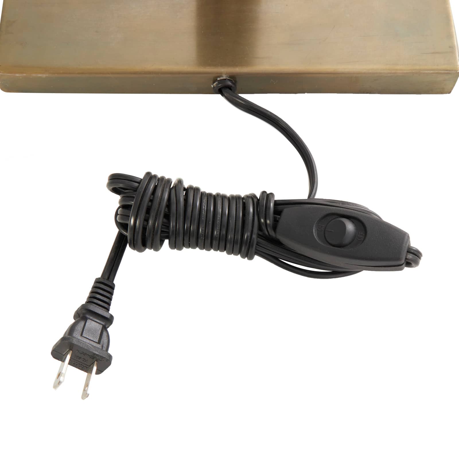 2ft. Brass Stainless Steel Desk Lamp with Double Shades