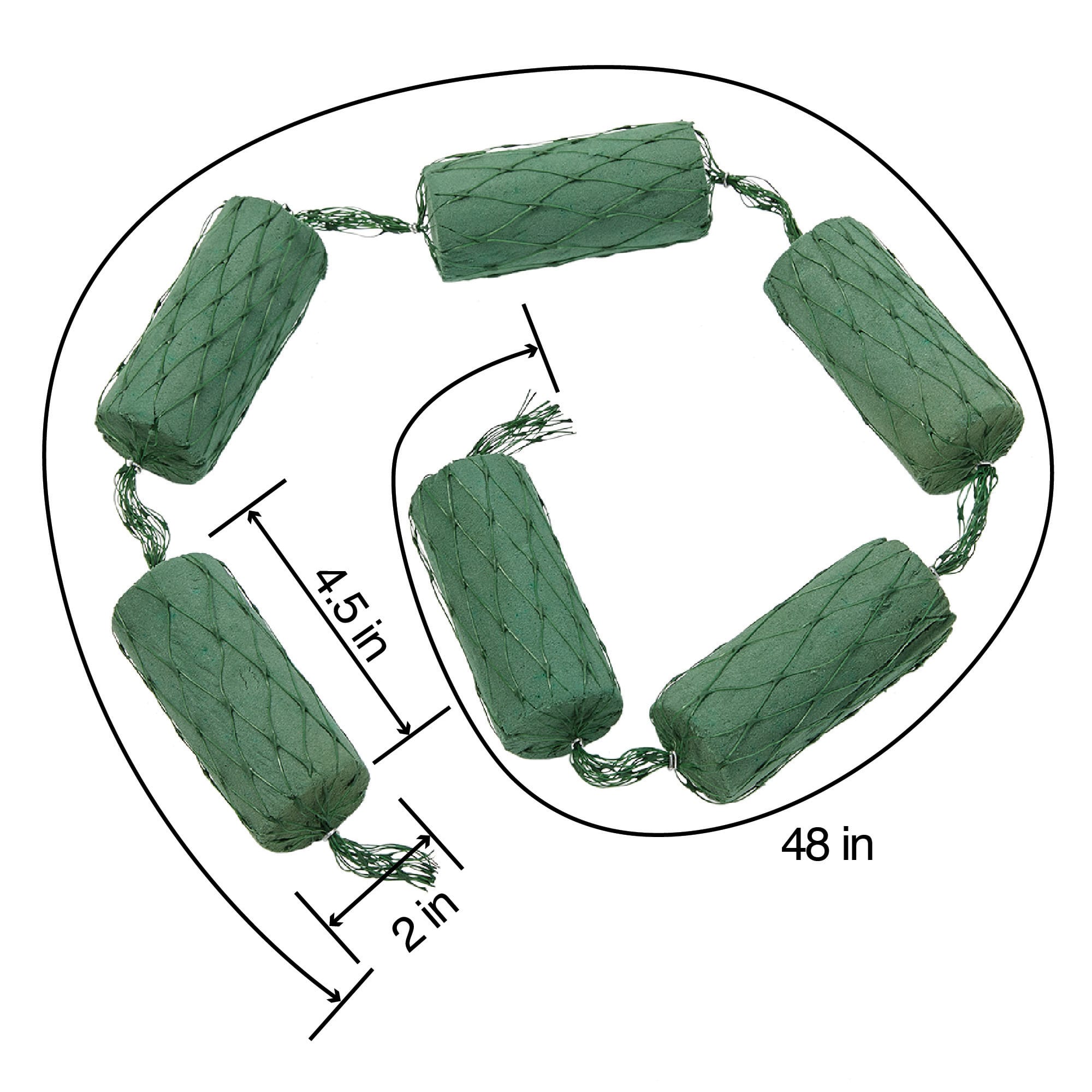 FloraCraft® Easy Prō Floral Tools 4ft. Green Floral Garland with Artesia WetFōM