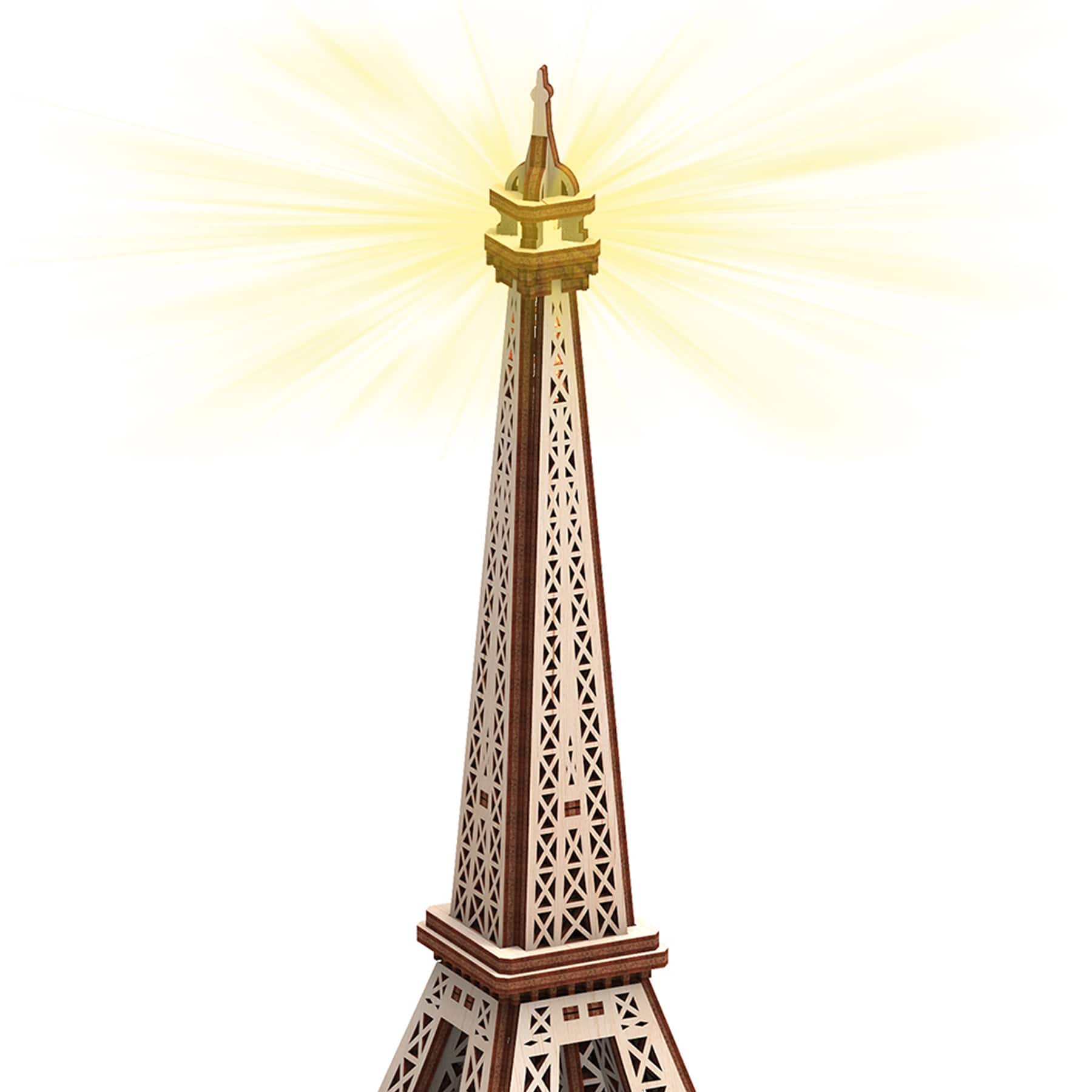 Mr. Playwood Eiffel Tower Eco-Light 3D Wooden STEM Model
