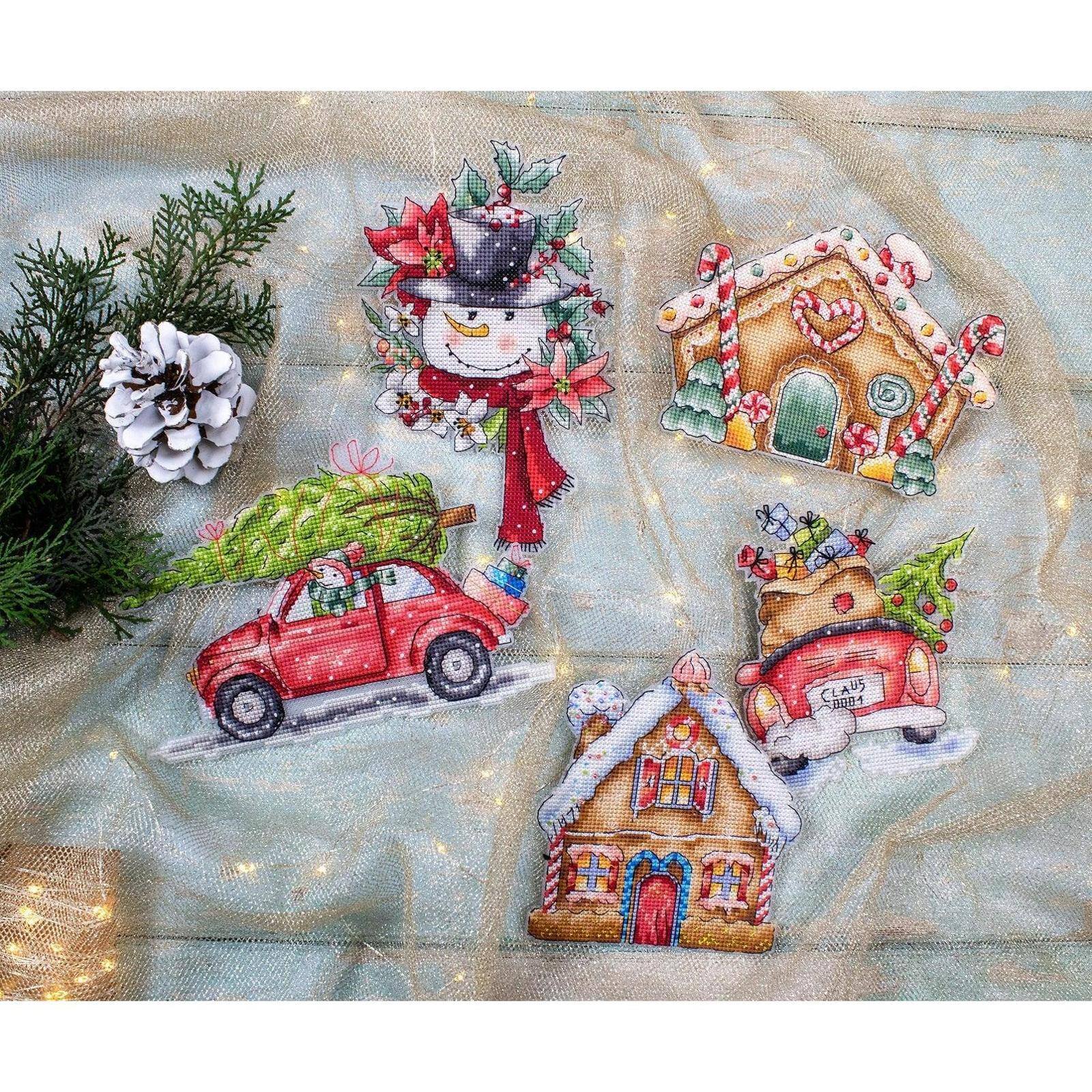 Letistitch Christmas Ornaments Counted Cross Stitch Kit