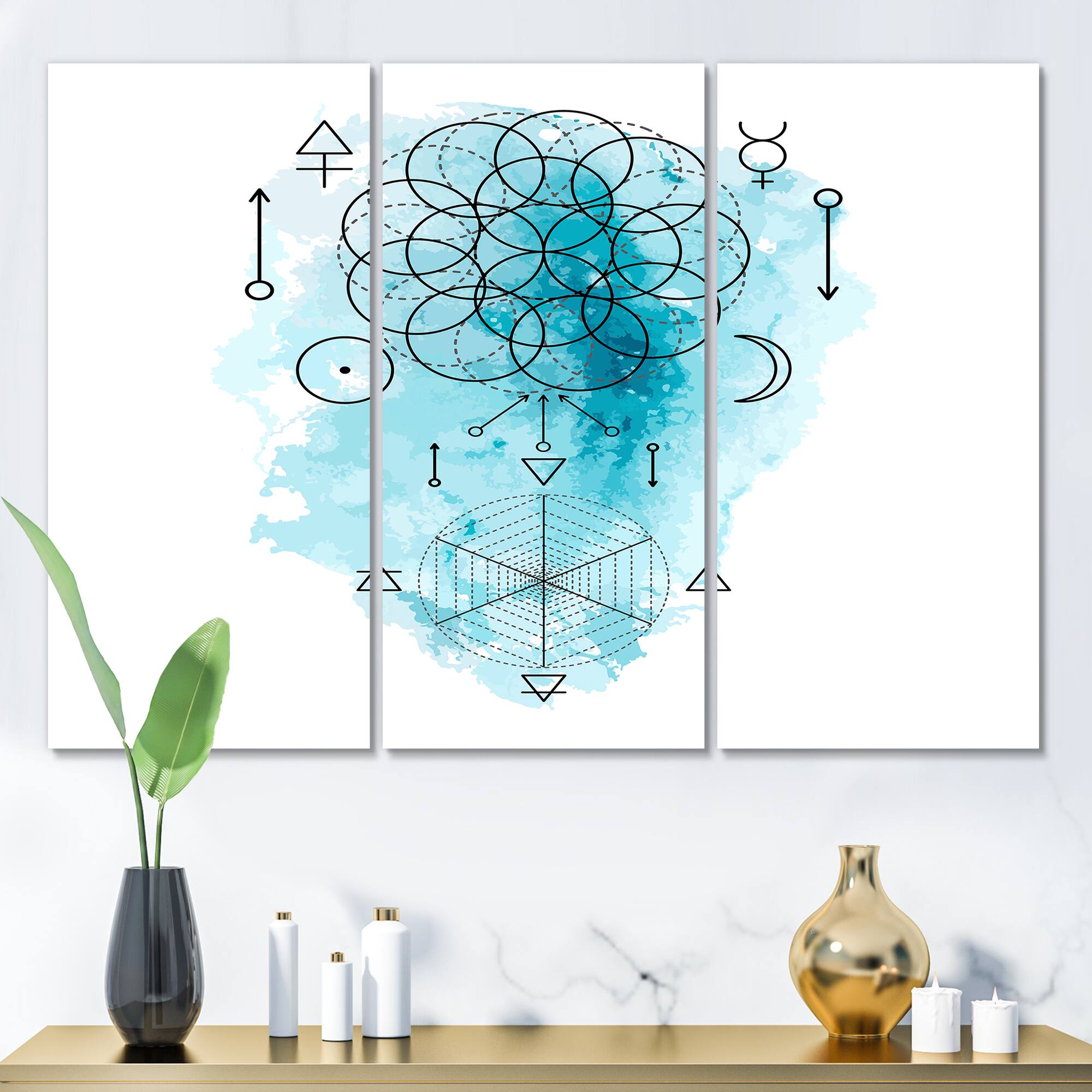 Designart - Symbol of Alchemy and Sacred Geometry I