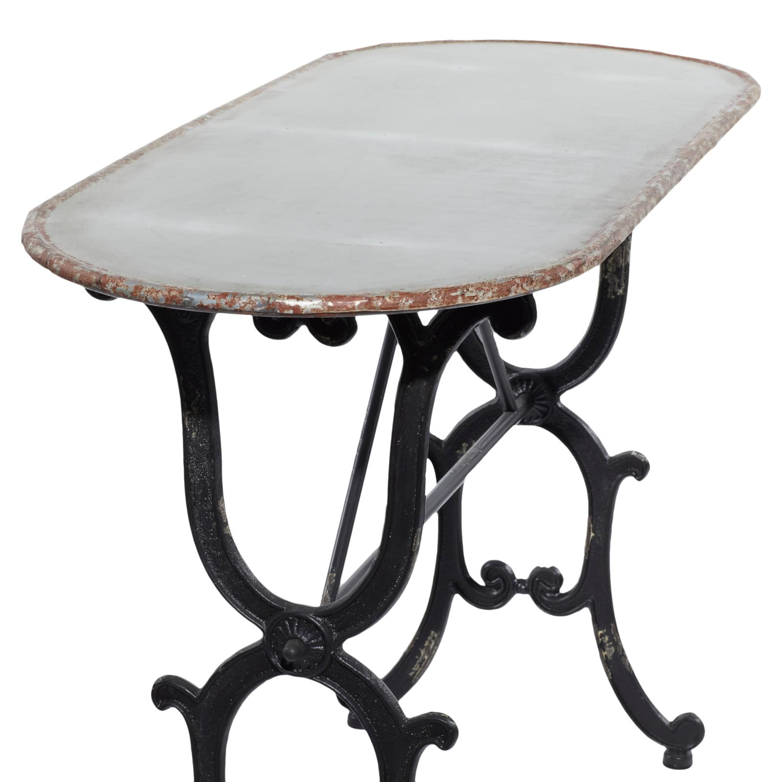 Grey Farmhouse Metal Console Table, 29" x 45"