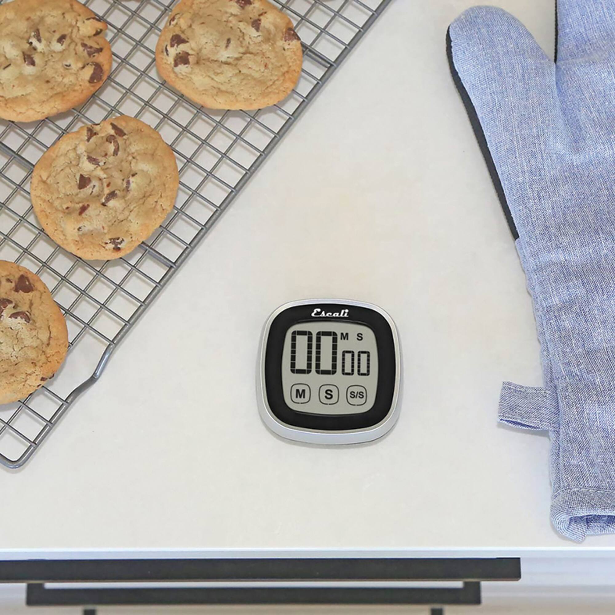 Escali Black Touch Screen Digital Timer