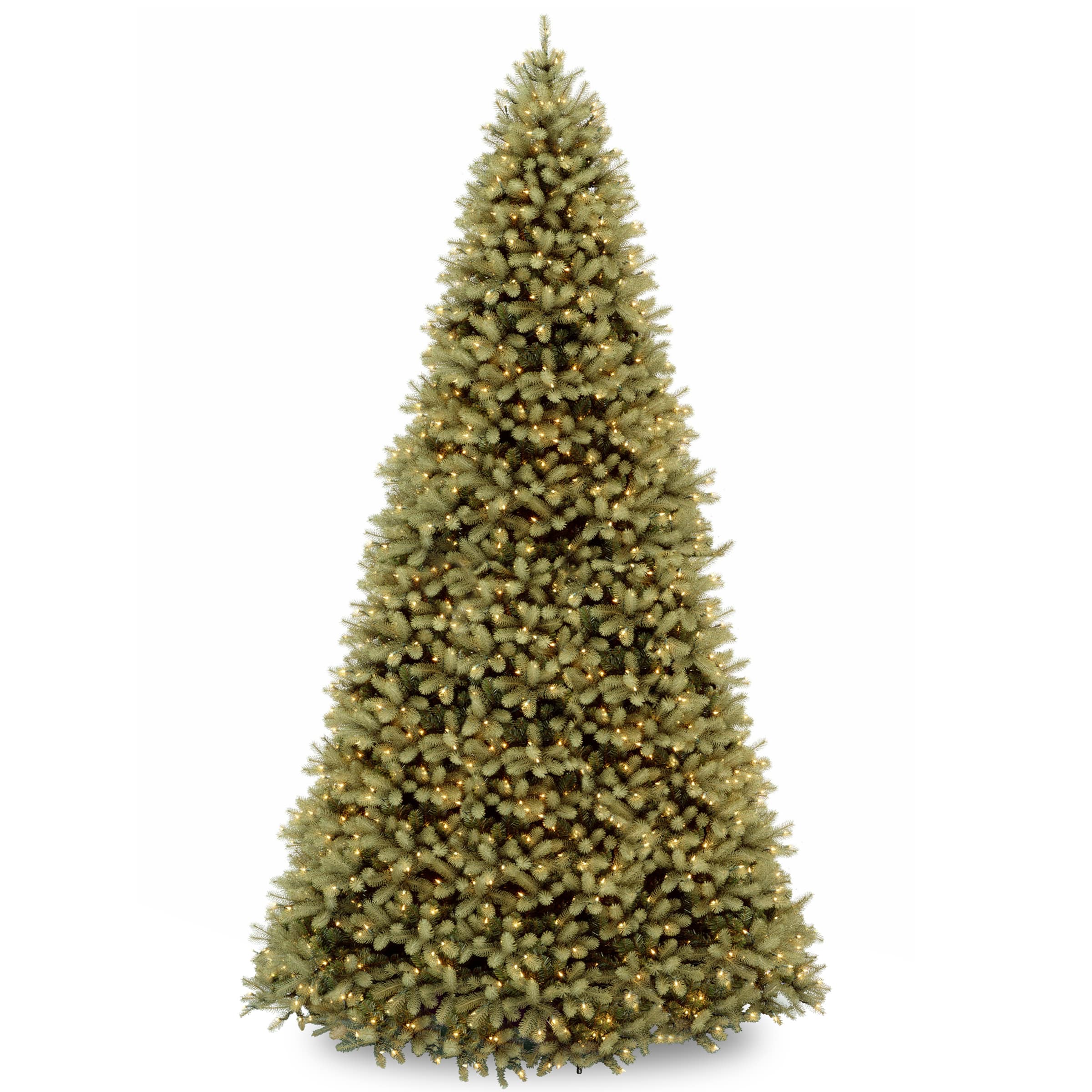 12 Ft. Pre-Lit Feel Real® Downswept Douglas Full Artificial Christmas Tree, Clear Lights