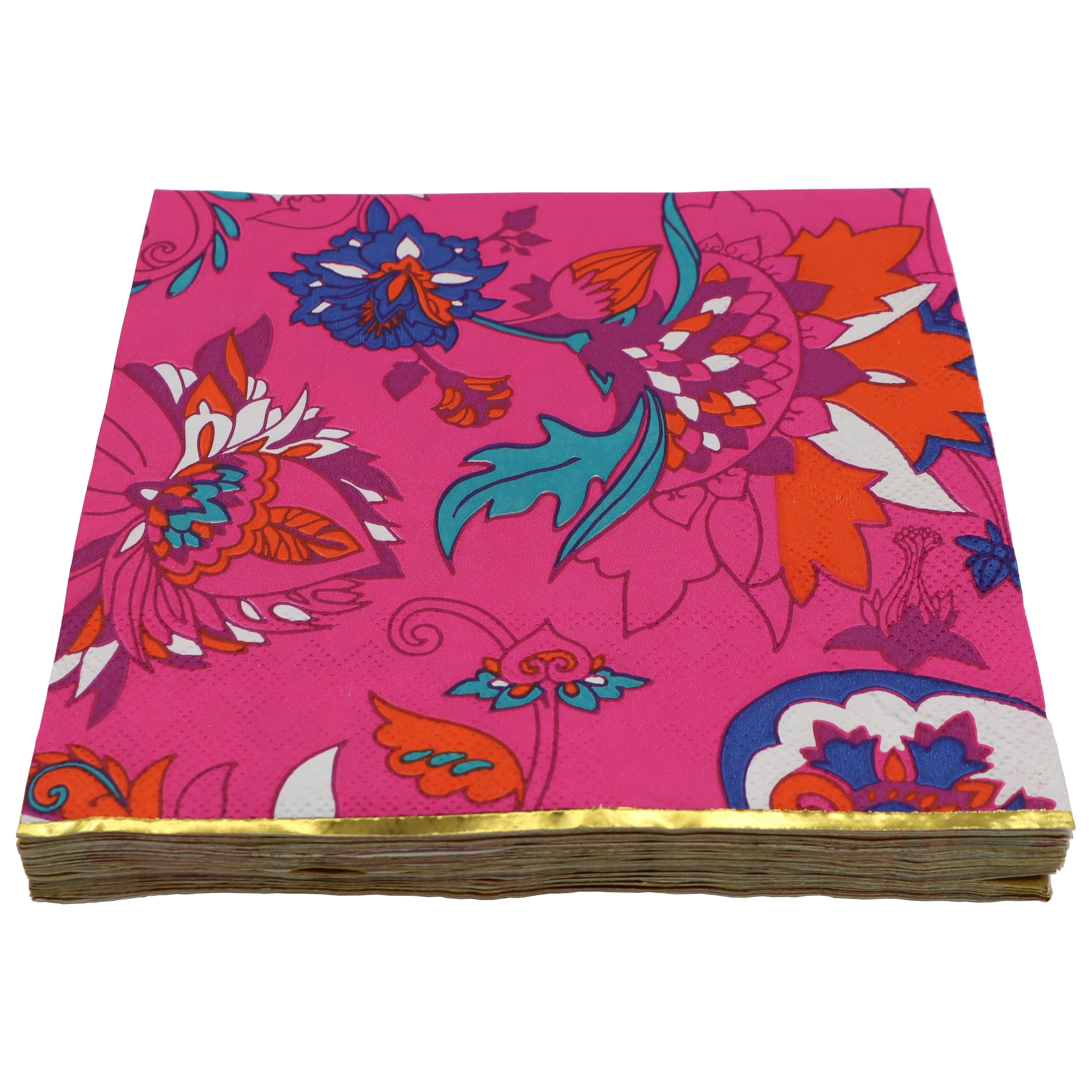 Pink Jungle Tropical Paisley Paper Lunch Napkins, 20ct. by Celebrate It™