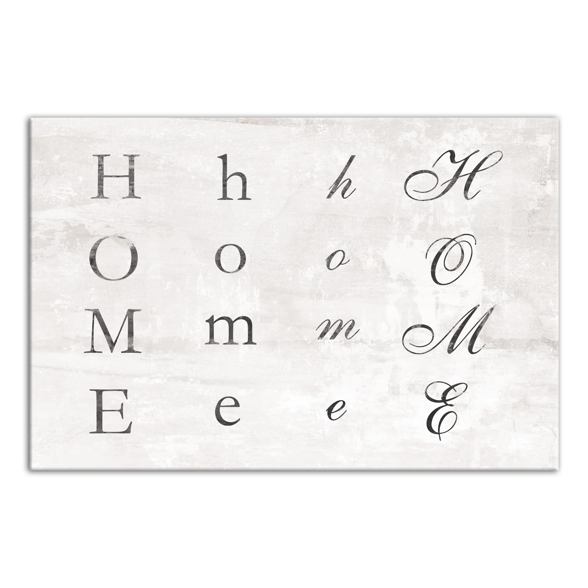 Distressed Home Sign 20" x 30" Canvas Wall Art