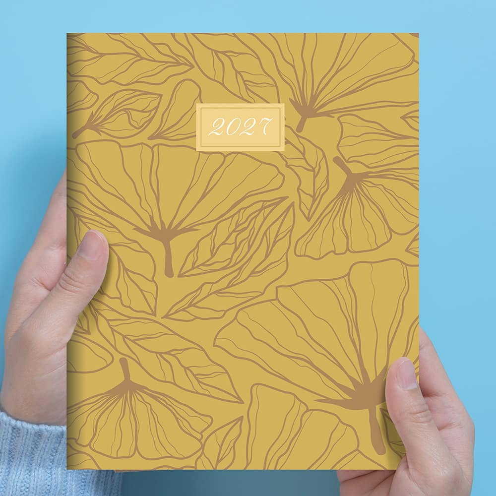 2027 Goldenrod Medium Monthly Planner