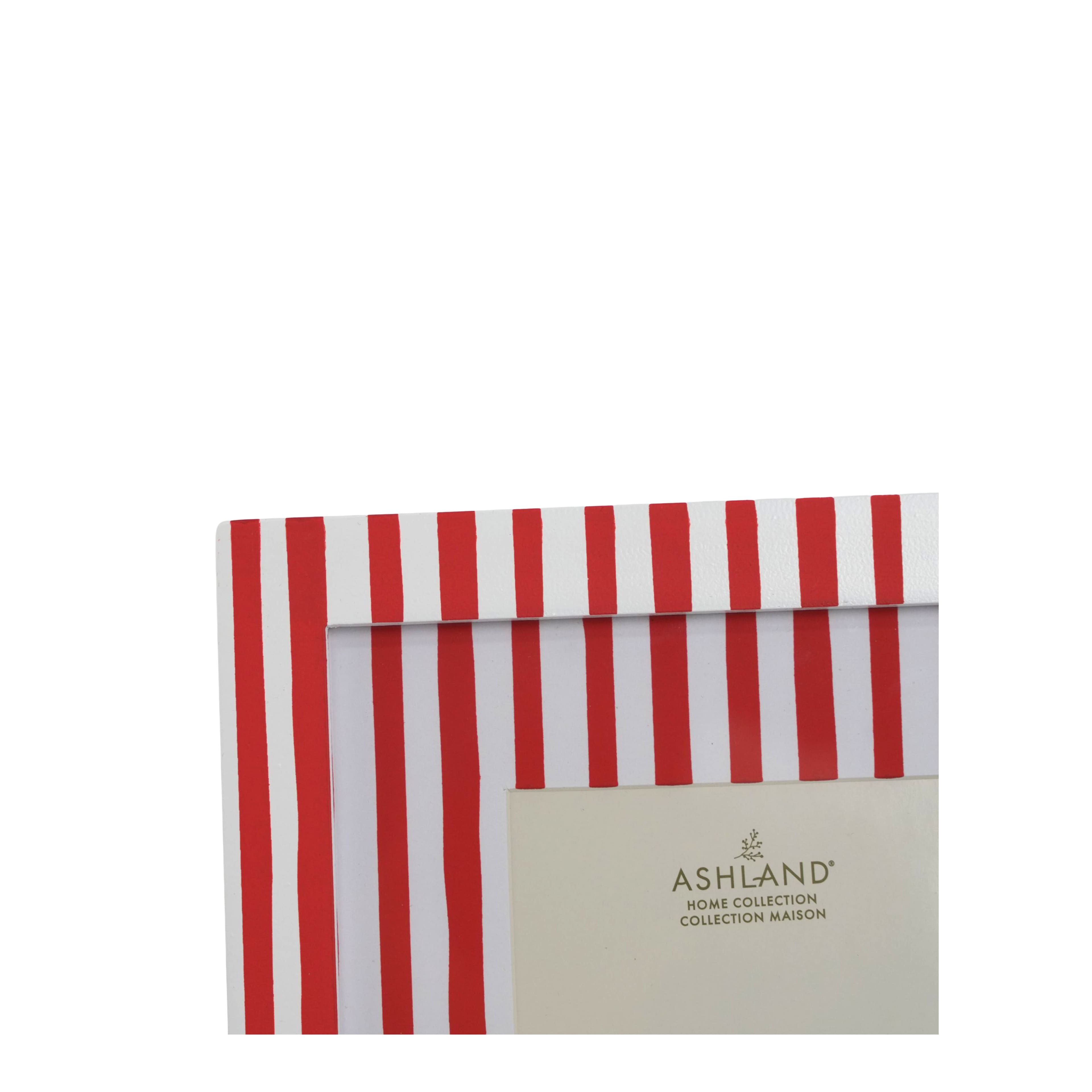 4" x 6" Red & White Striped Tabletop Frame with Mat, Treasured Finds by Ashland®