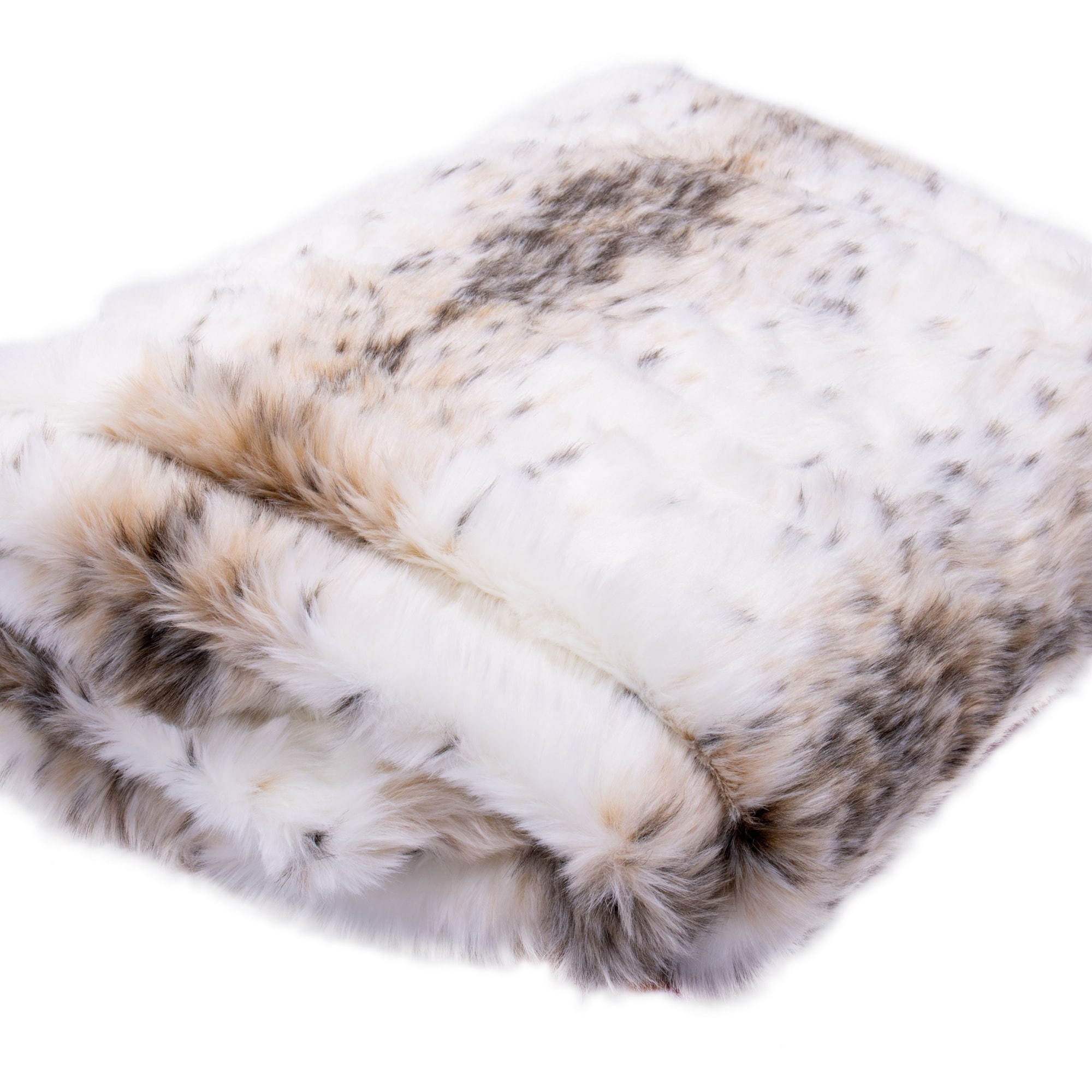 Vickerman 60" Snow White Lynx Faux Fur Tree Skirt