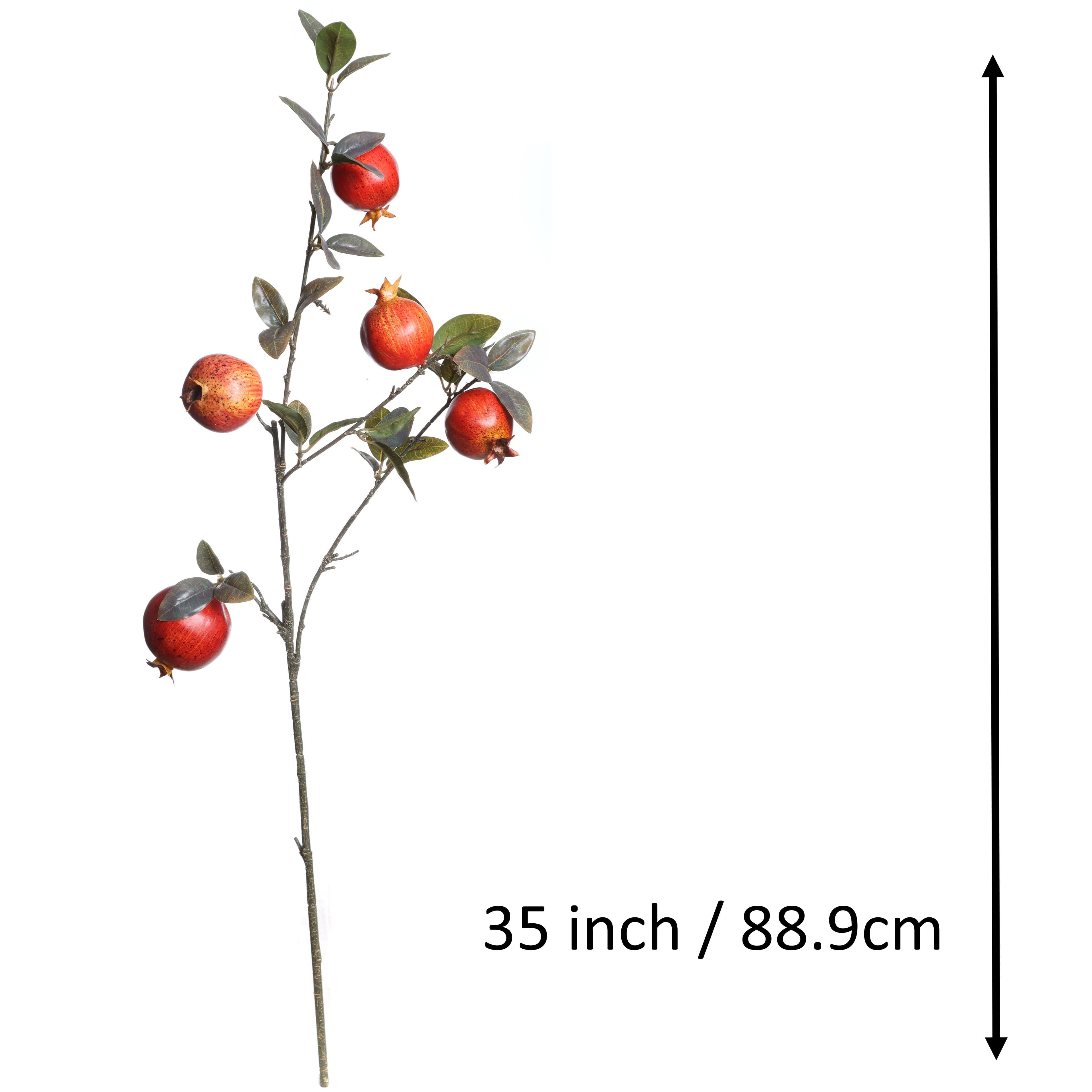 35" Pomegranate & Leaves Stem by Ashland®