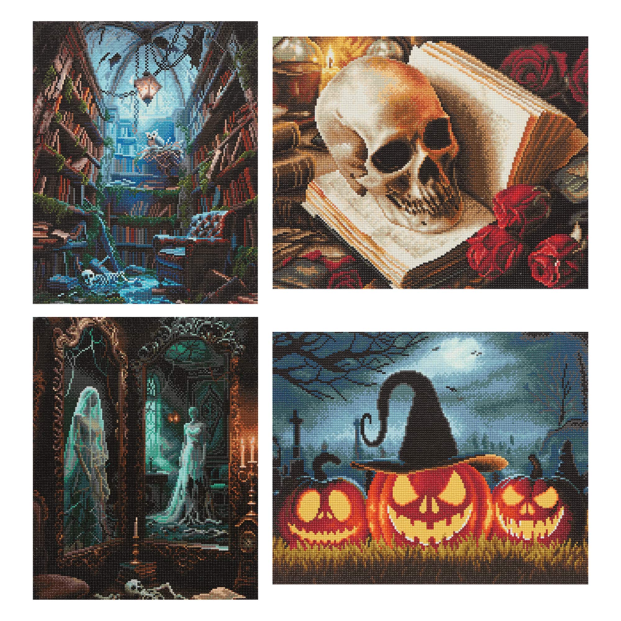 16" x 20" Mystery Halloween Diamond Art Kit by Make Market®