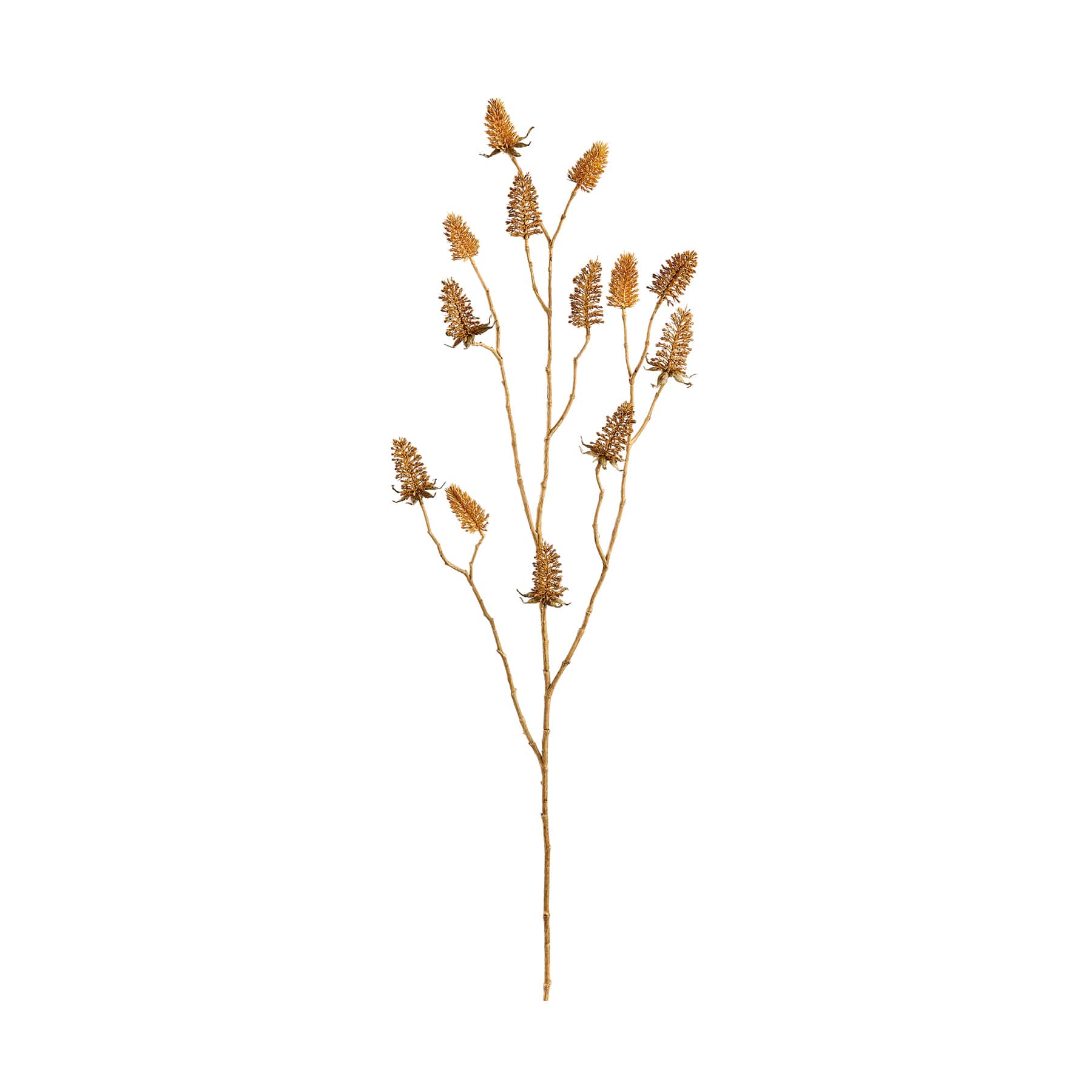 Beige Brown Thistle Spray