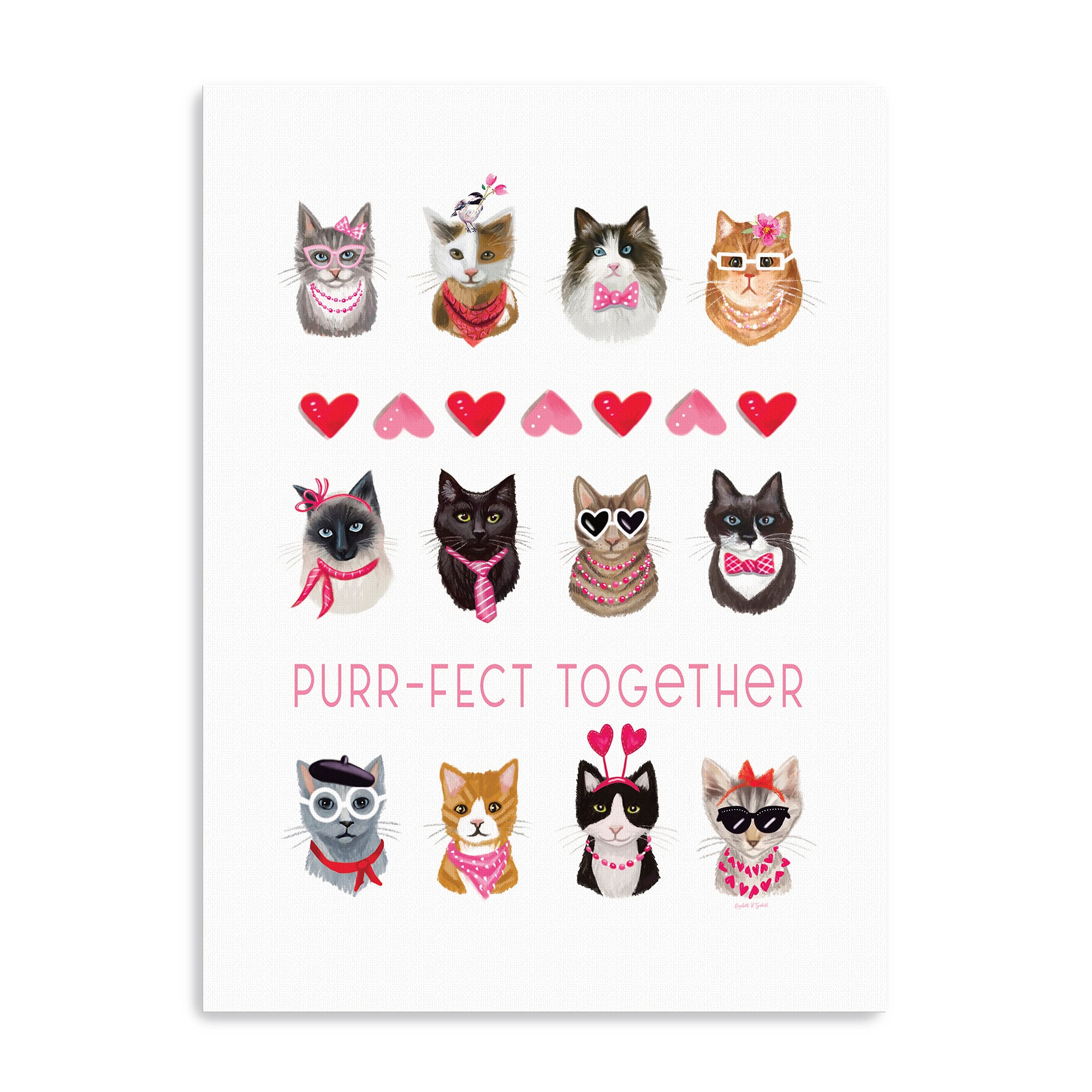 Purr-fect Together Canvas Giclée Art