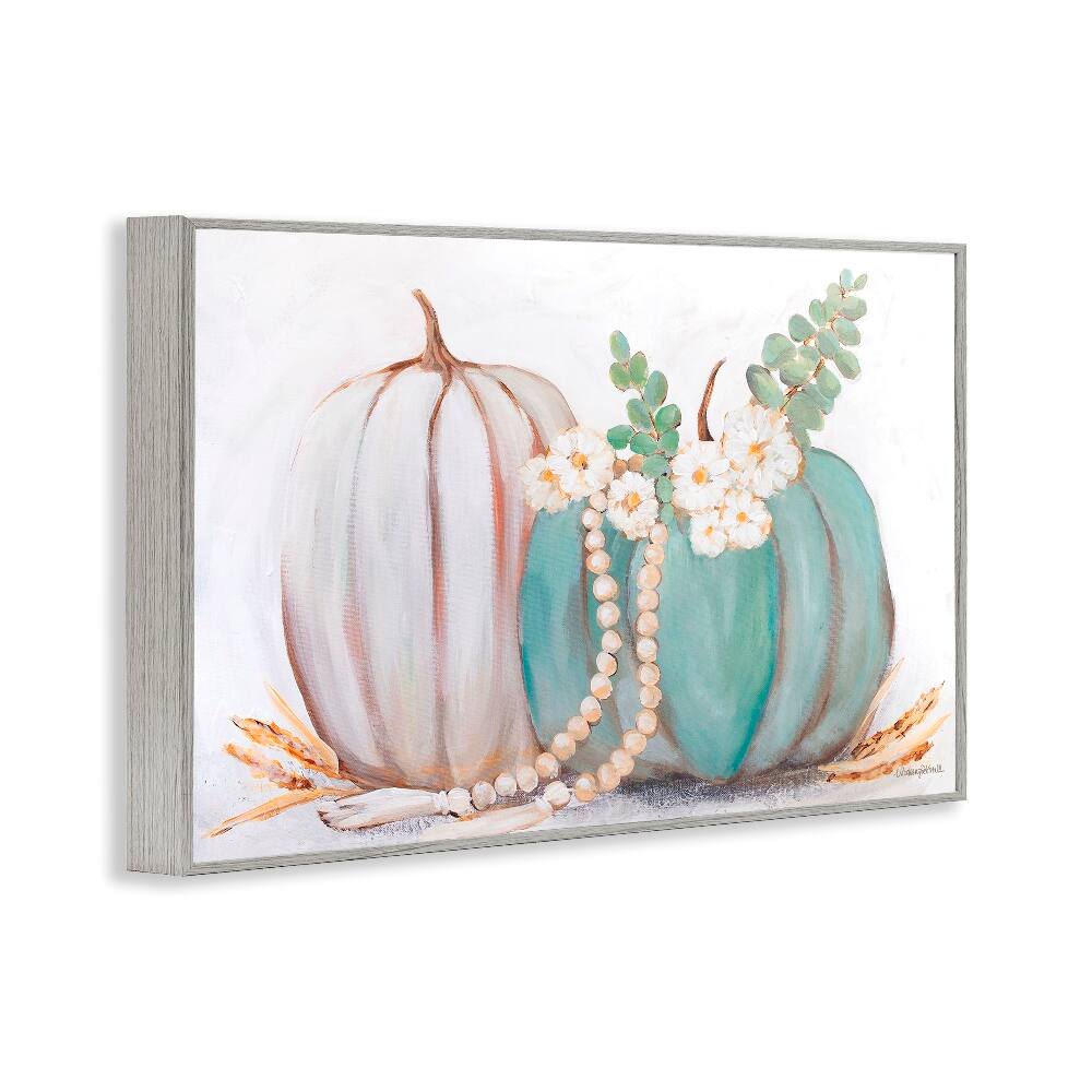 Stupell Industries Country Fall Pumpkins Framed Giclee Art