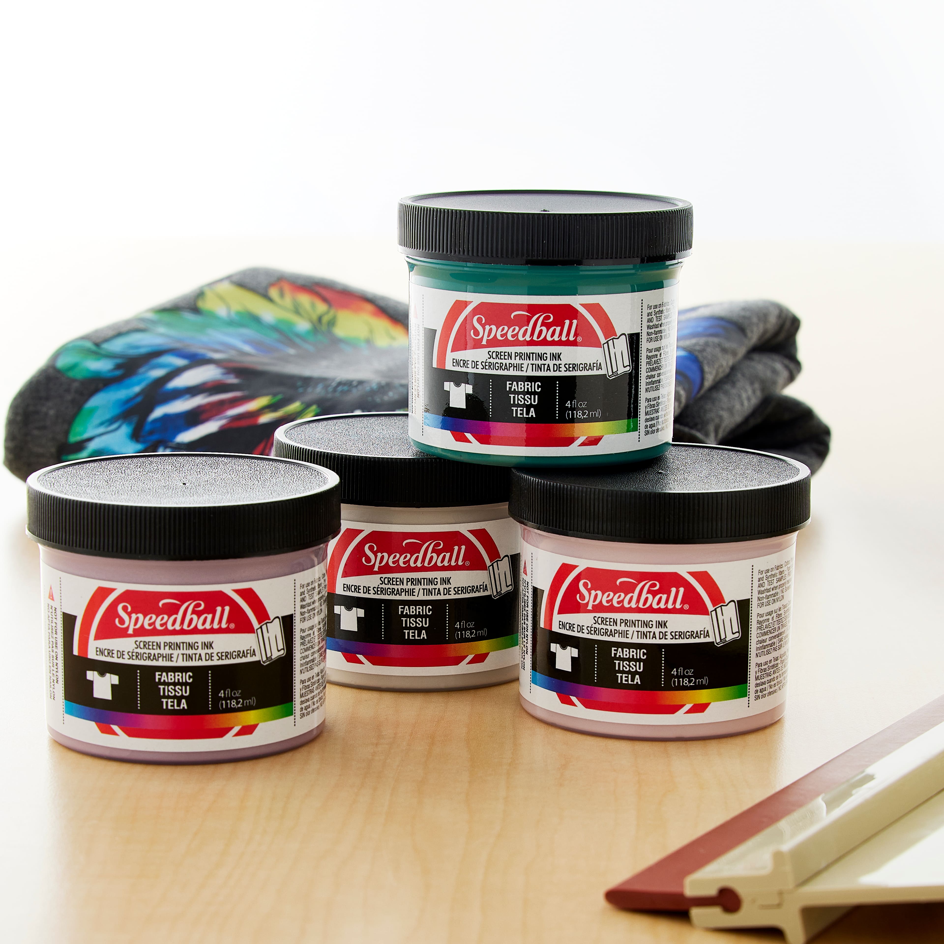 6 Packs: 4 ct. (24 total) Speedball® Polished Pastels Screen Printing Inks
