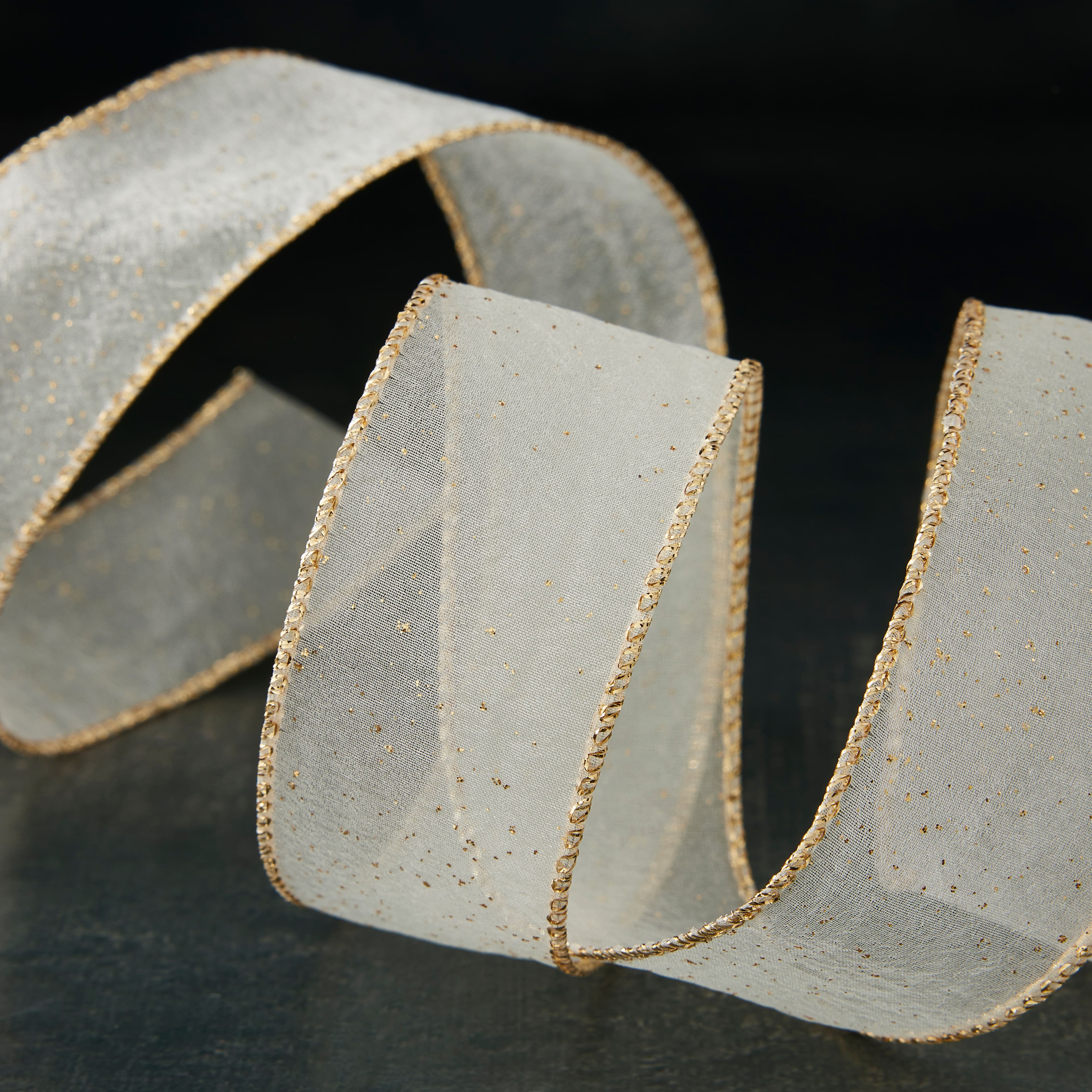 12 Pack: 1.5" x 3yd. Sheer Wired Sparkle Ribbon by Celebrate It®