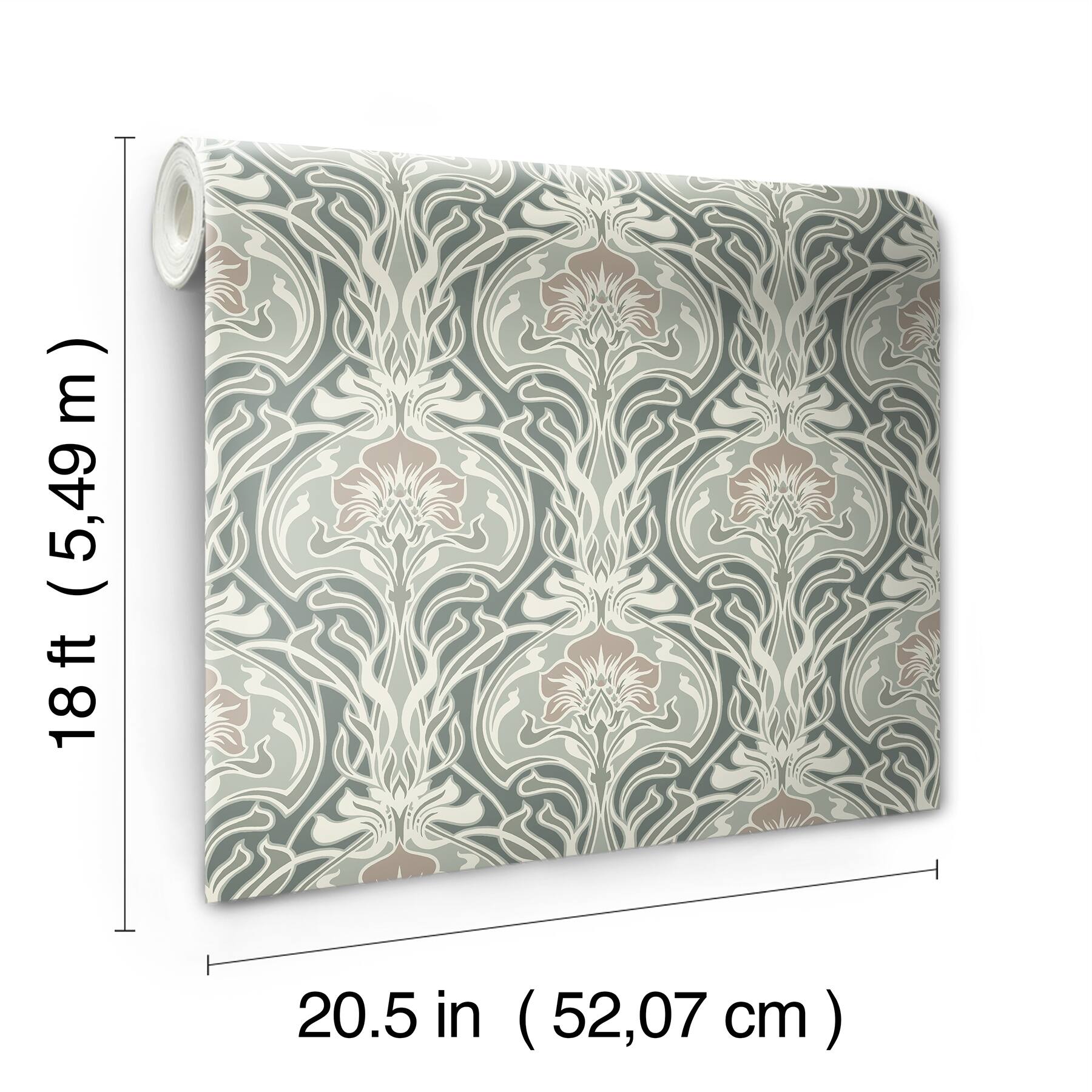 NuWallpaper Fallon Brown Peel & Stick Wallpaper