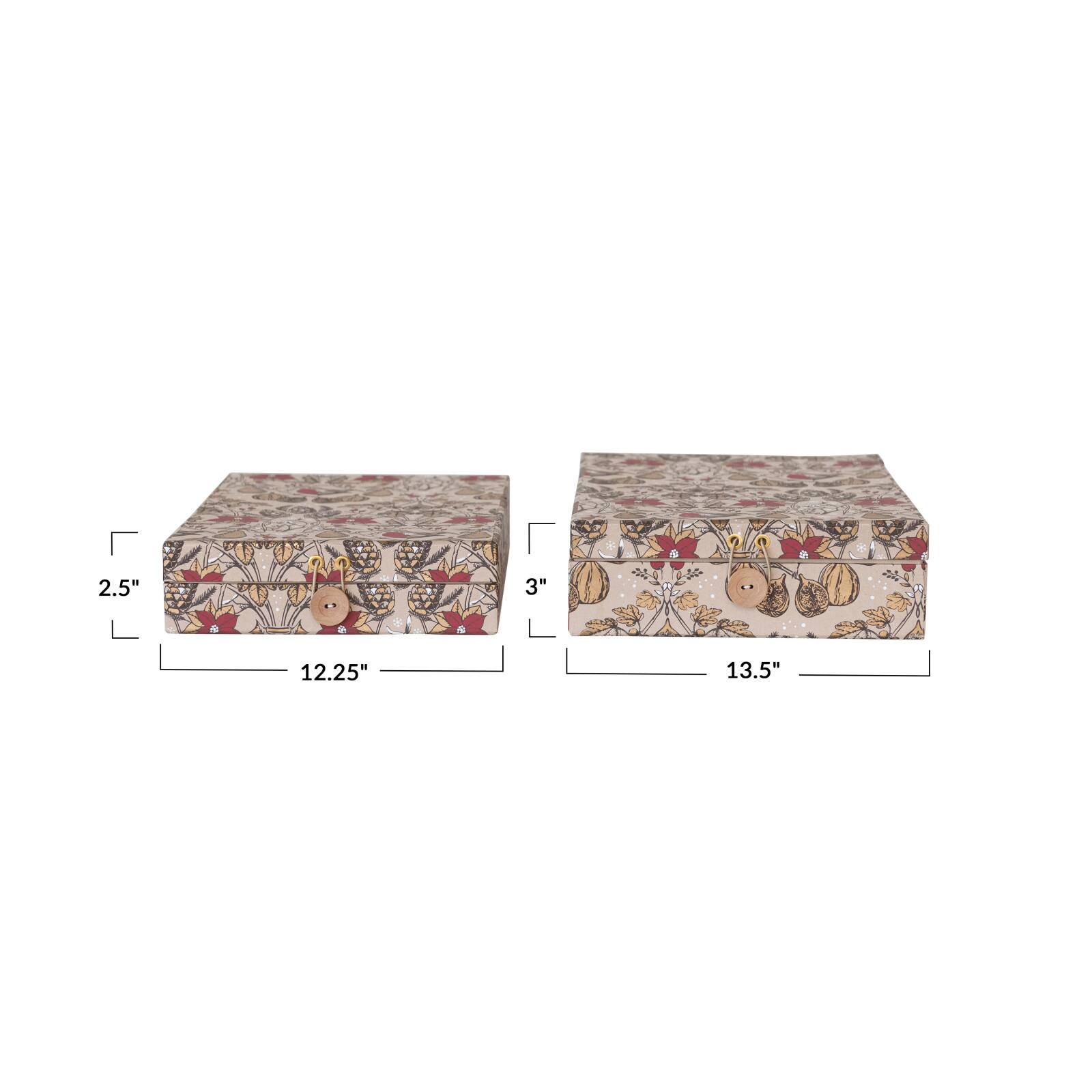 Hello Honey® Multicolor Floral Wide Paper Gift Box Set