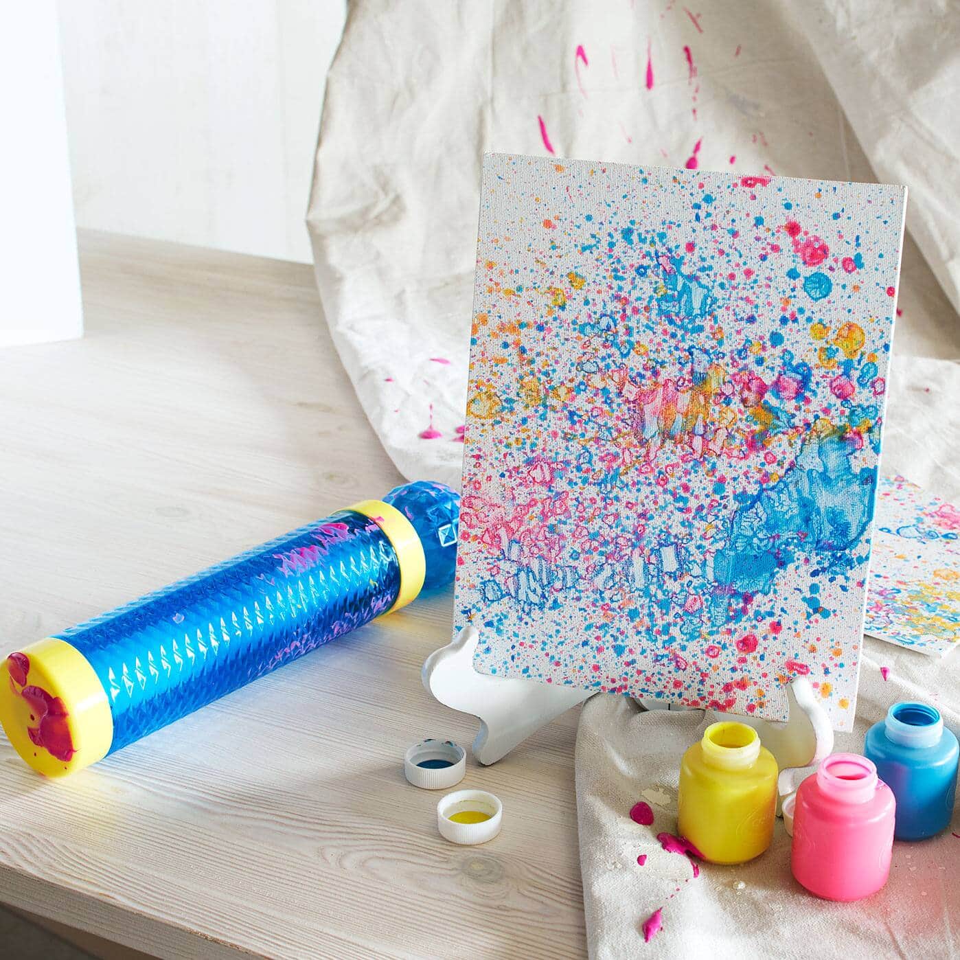 Splash Pumper Splatter Canvas | Projects | Michaels
