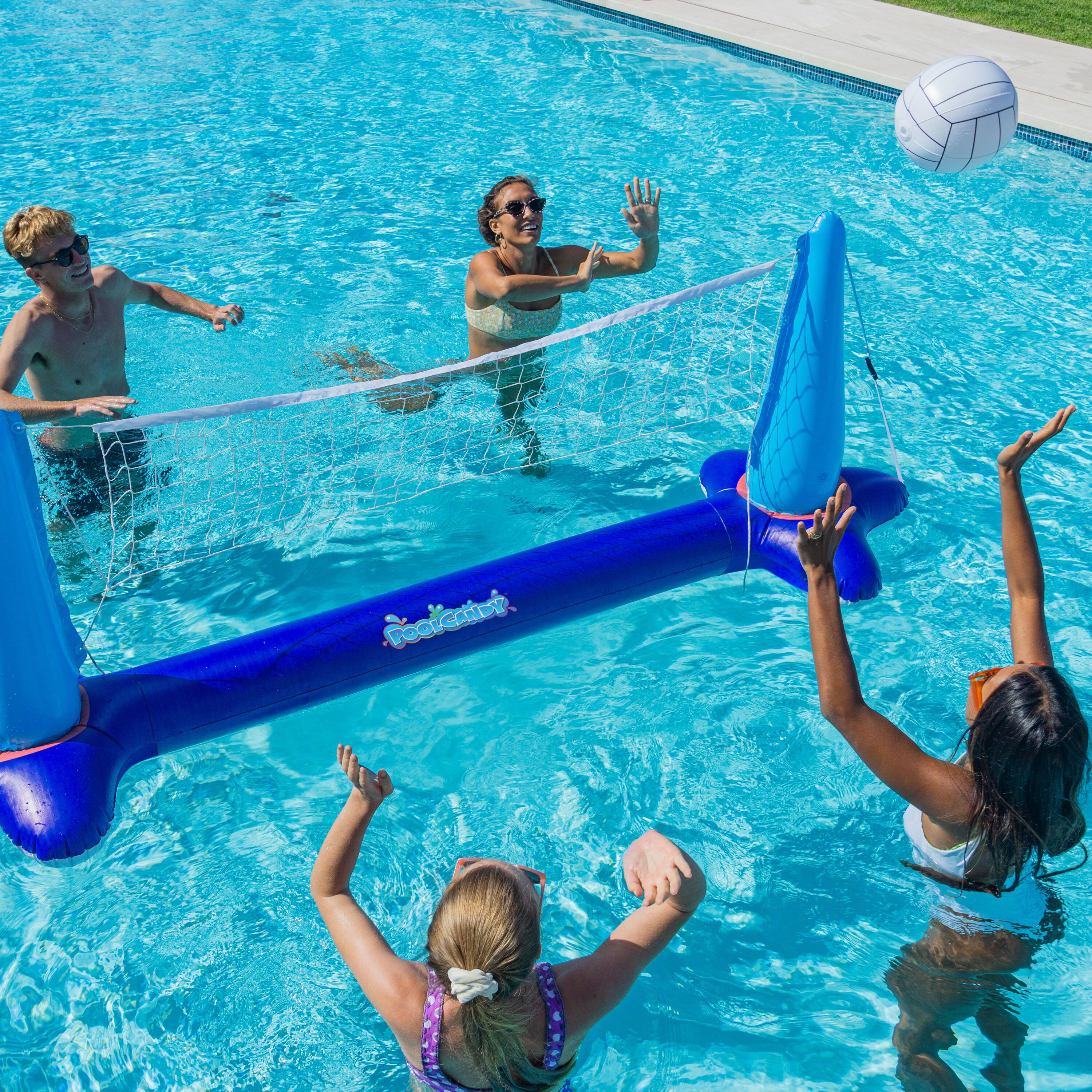 PoolCandy 8.75ft. Giant Floating Volleyball Game Set