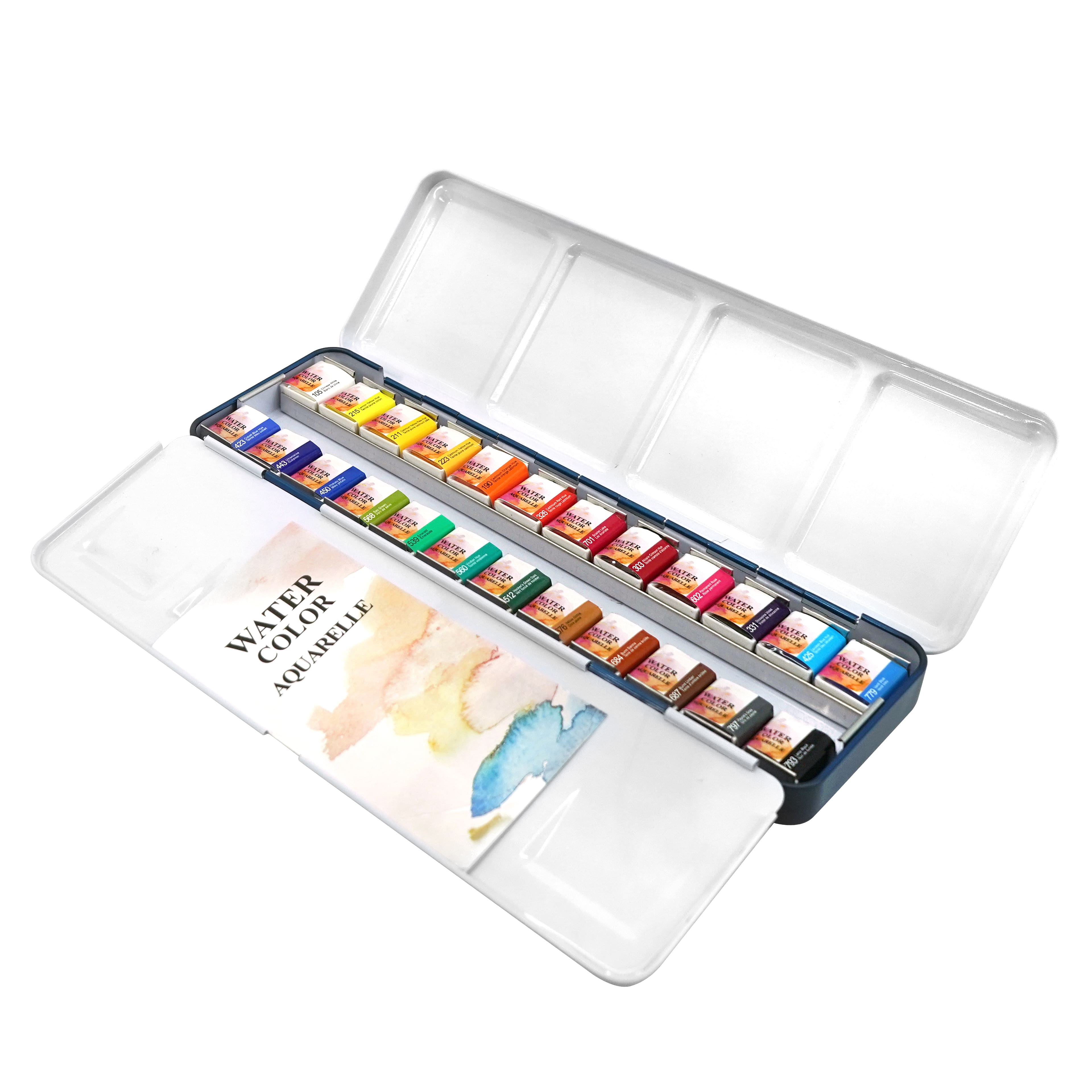 6 Pack: 24 Half Pans Classic Watercolor Set by Artist's Loft™