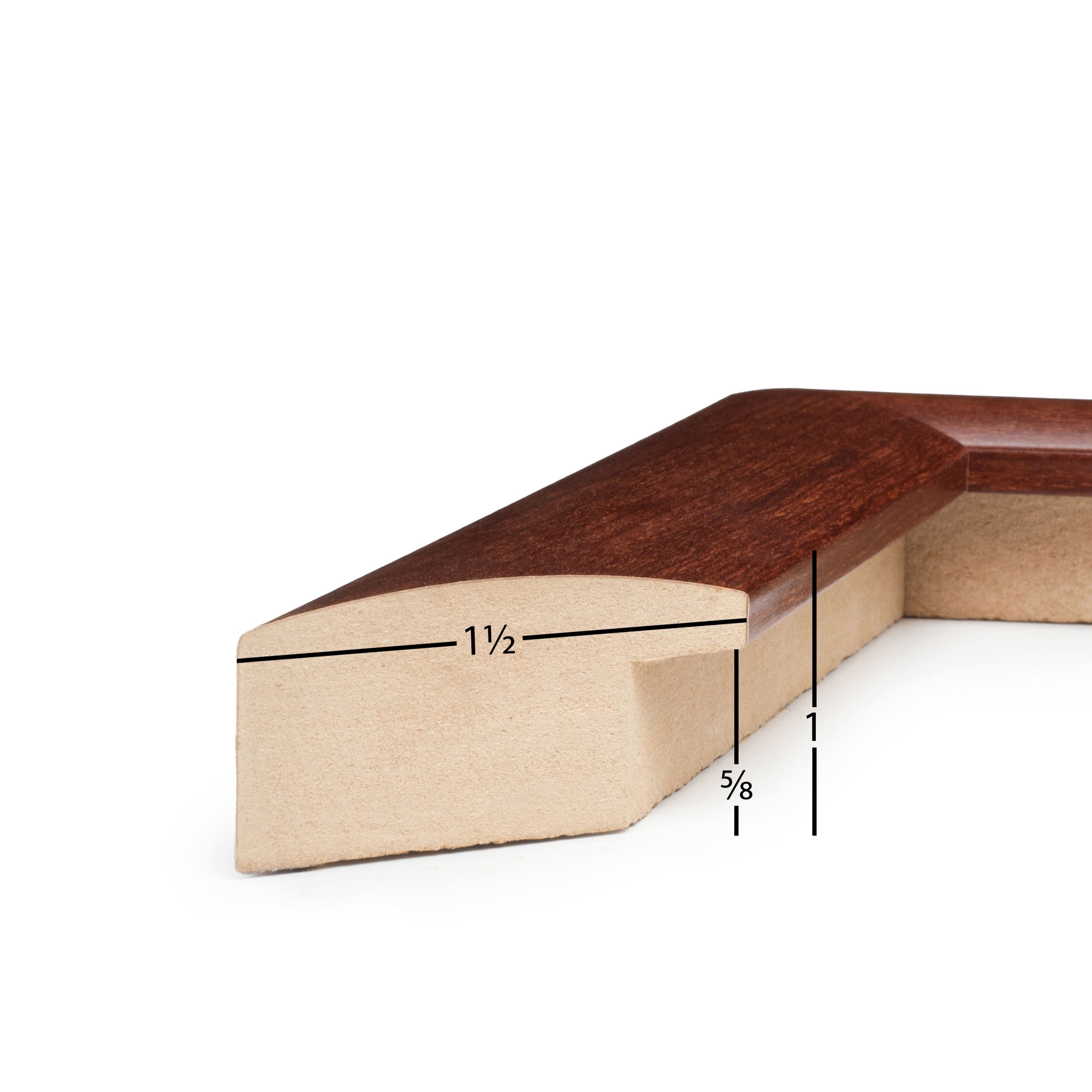 Frame USA Corporate Rounded Canadian Walnut Single Image Picture Frame