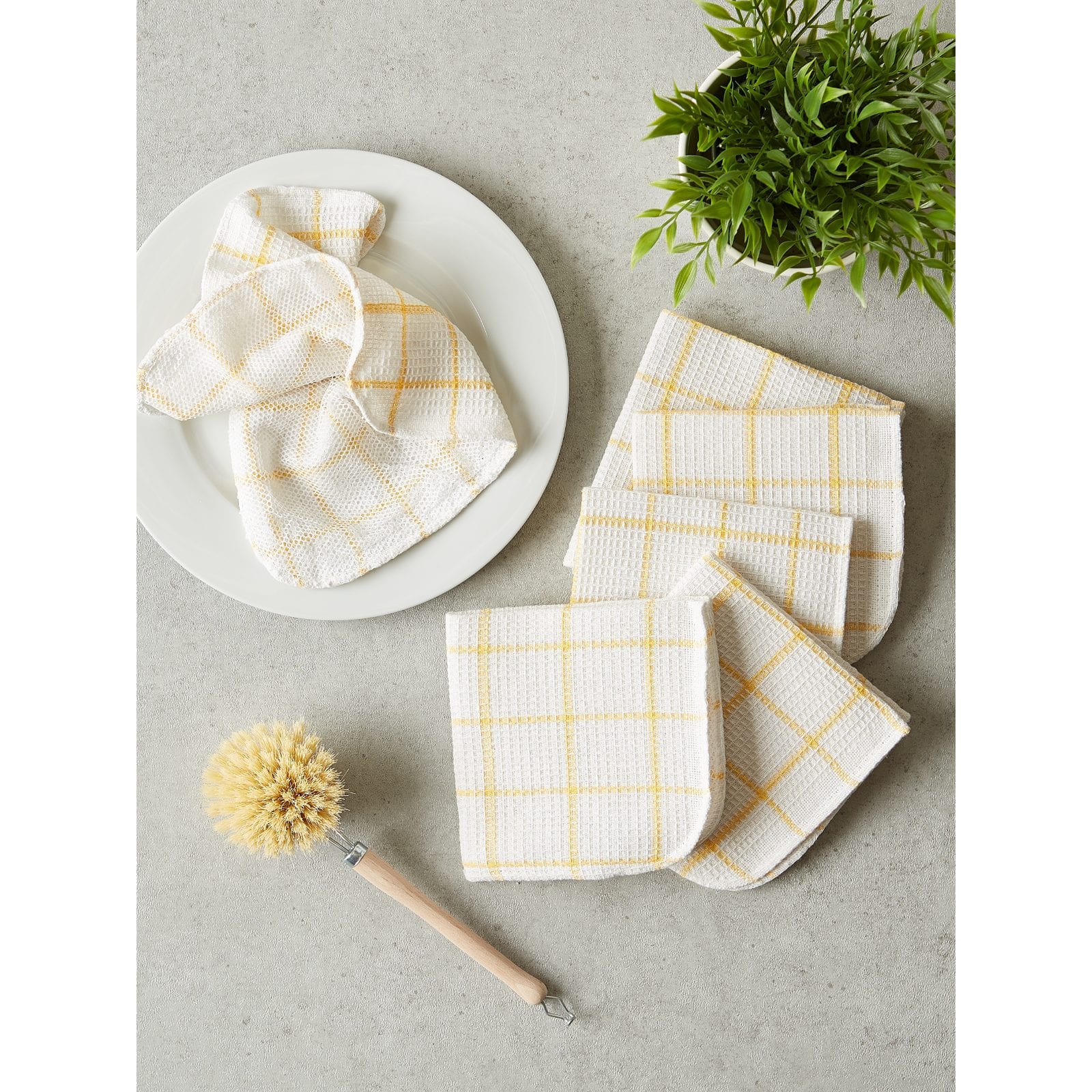 DII® Yellow Scrubber Dishcloths, 6ct.